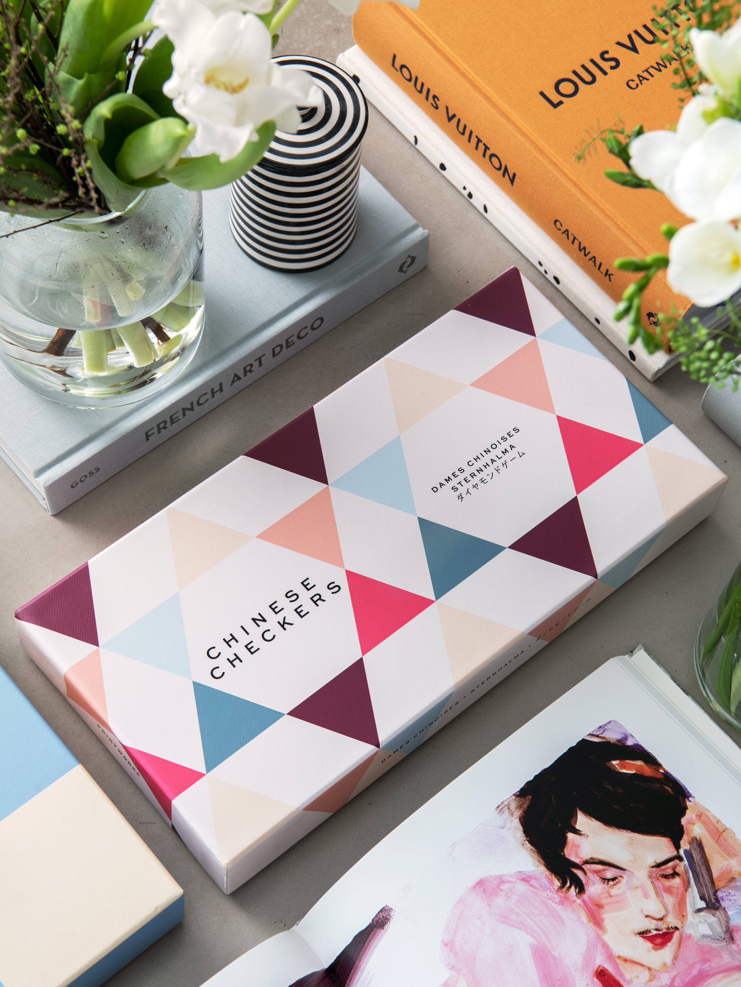 Gray Trymla Chinese Checkers Beige