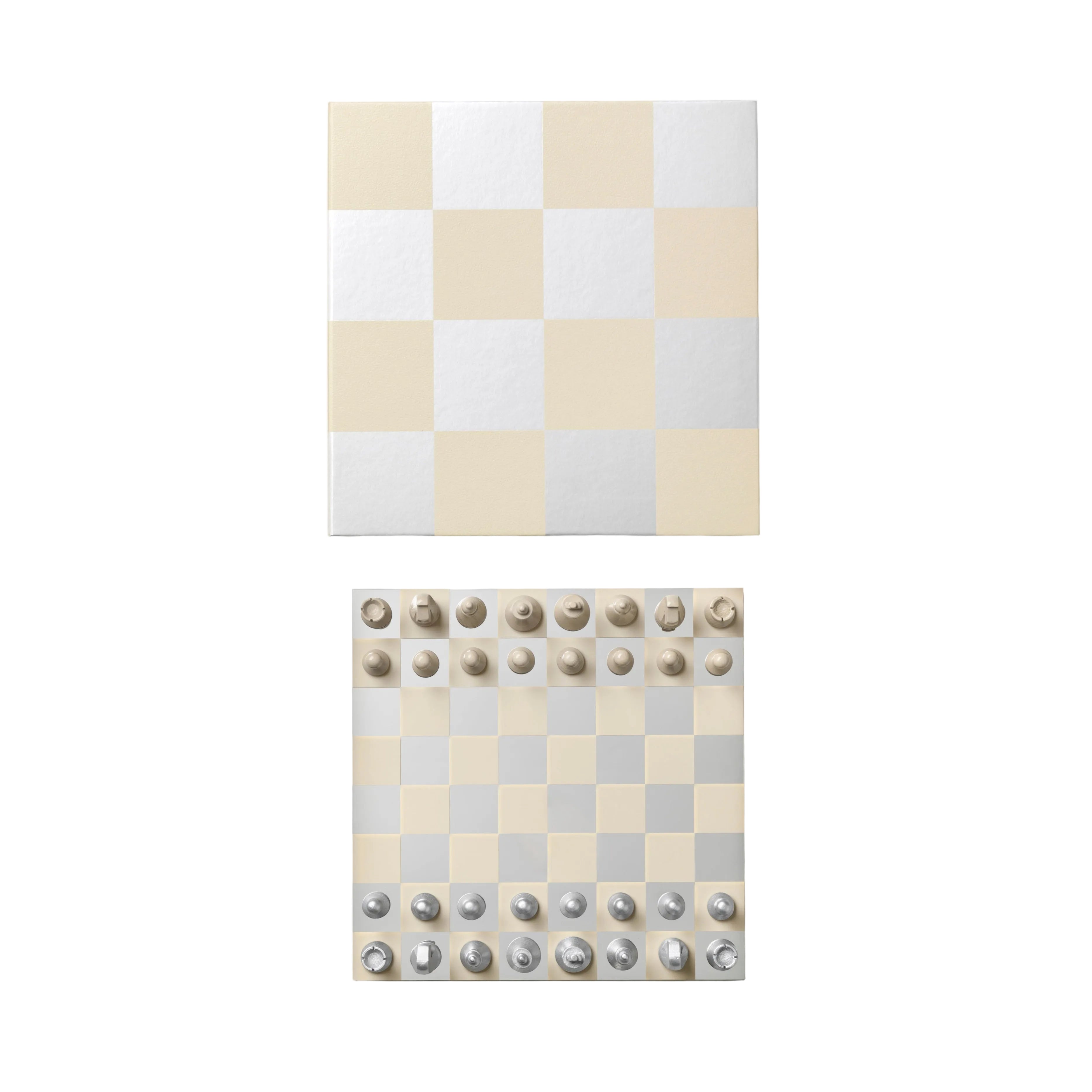 Sada na šachy CHESS MIRROR béžová