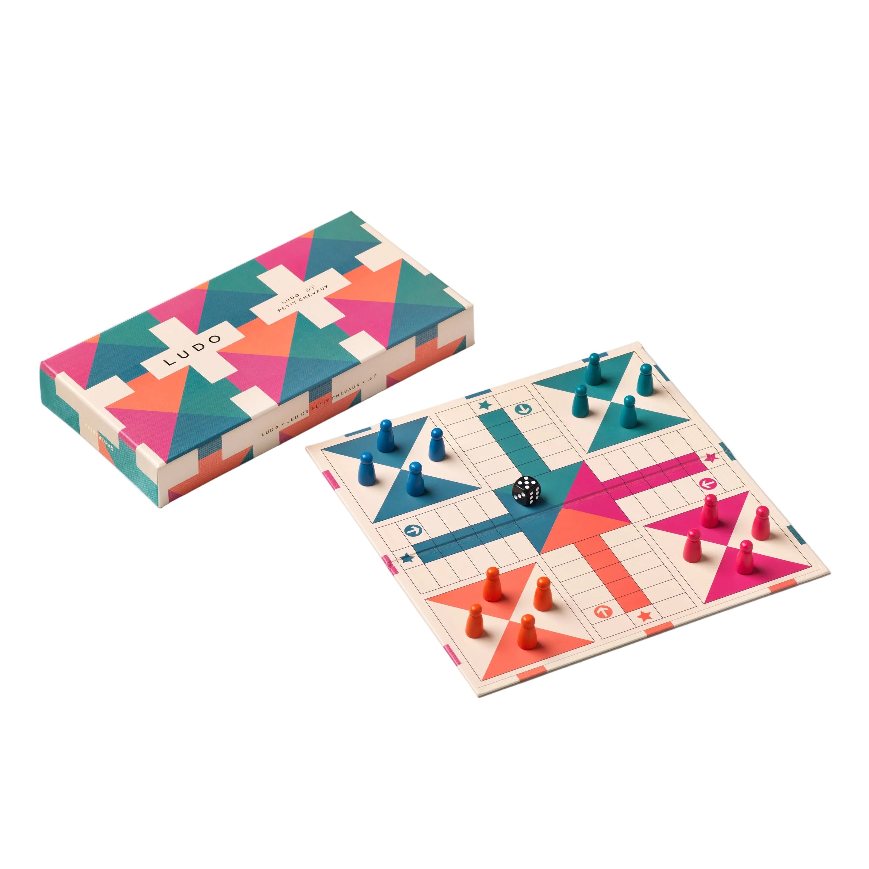 Herní deska LUDO vícebarevná