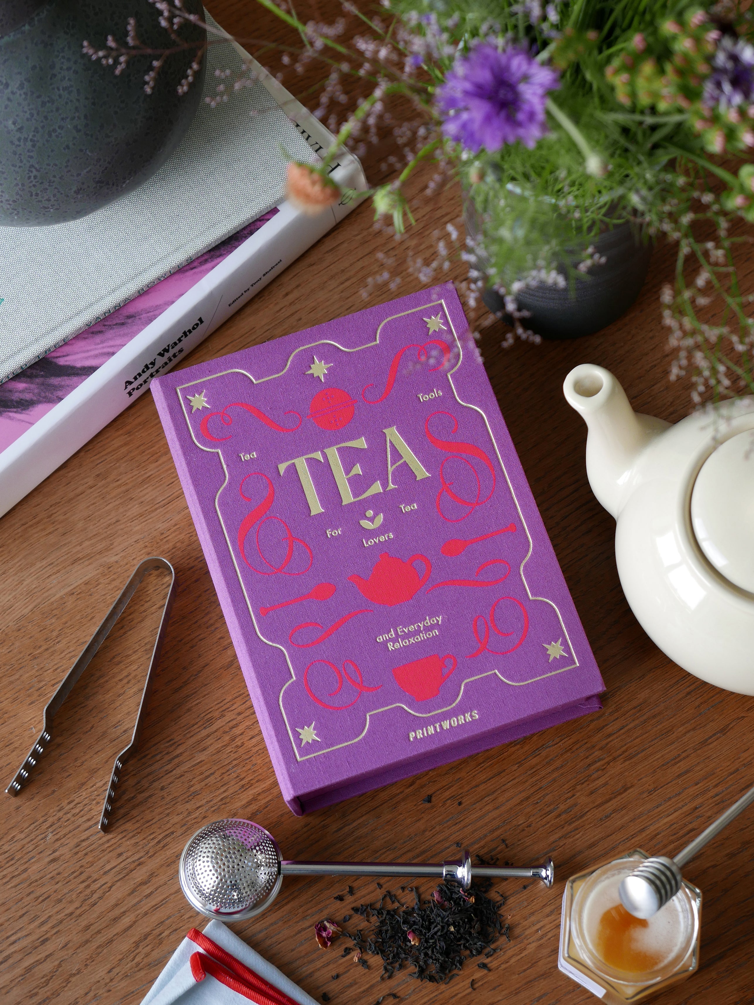 Sada na čaj TEA TOOLS fialová