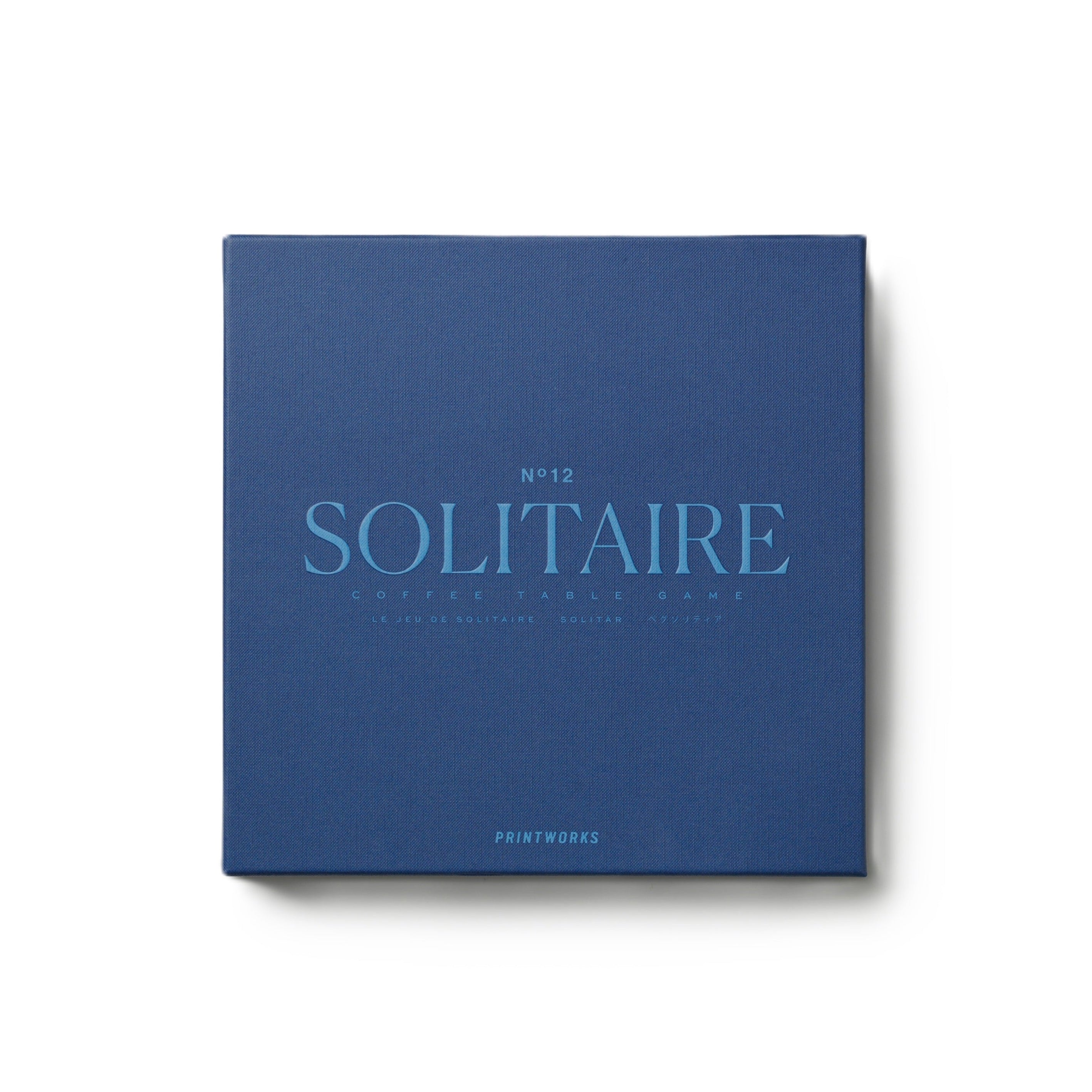 SOLITAIRE PATIENCE Strategic Game in Navy Blue