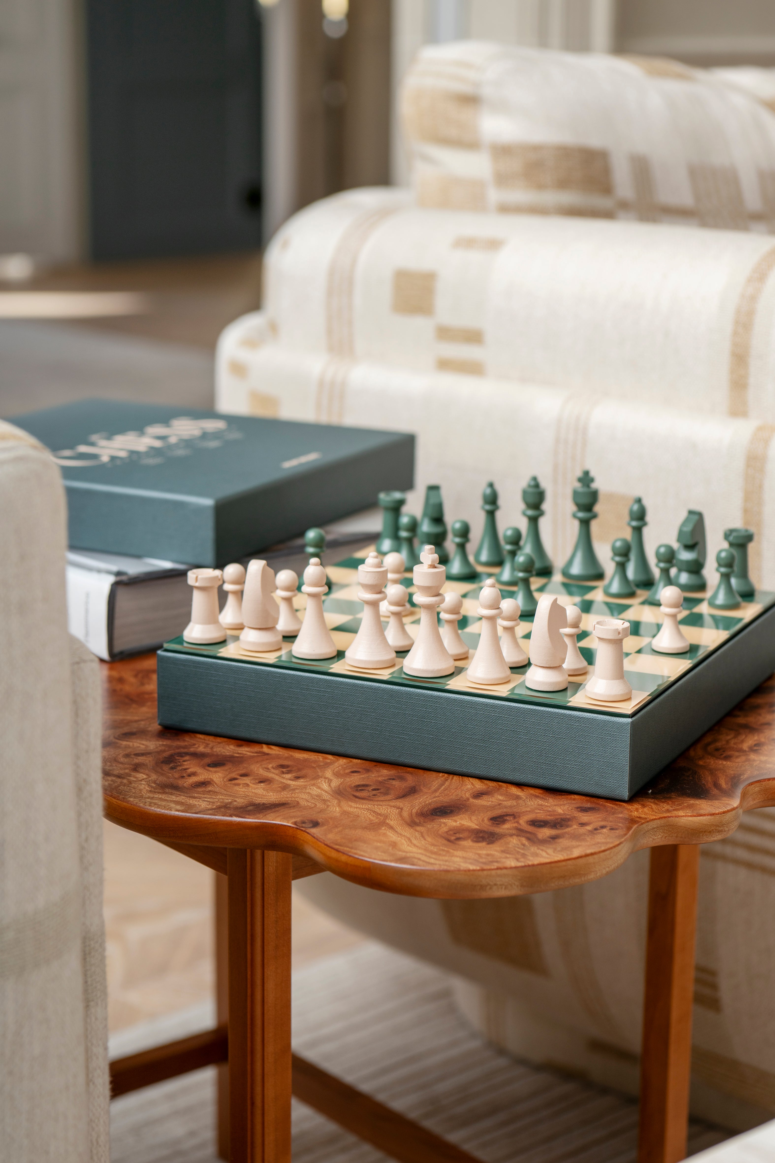 Sada na šachy CHESS CLASSIC zelená