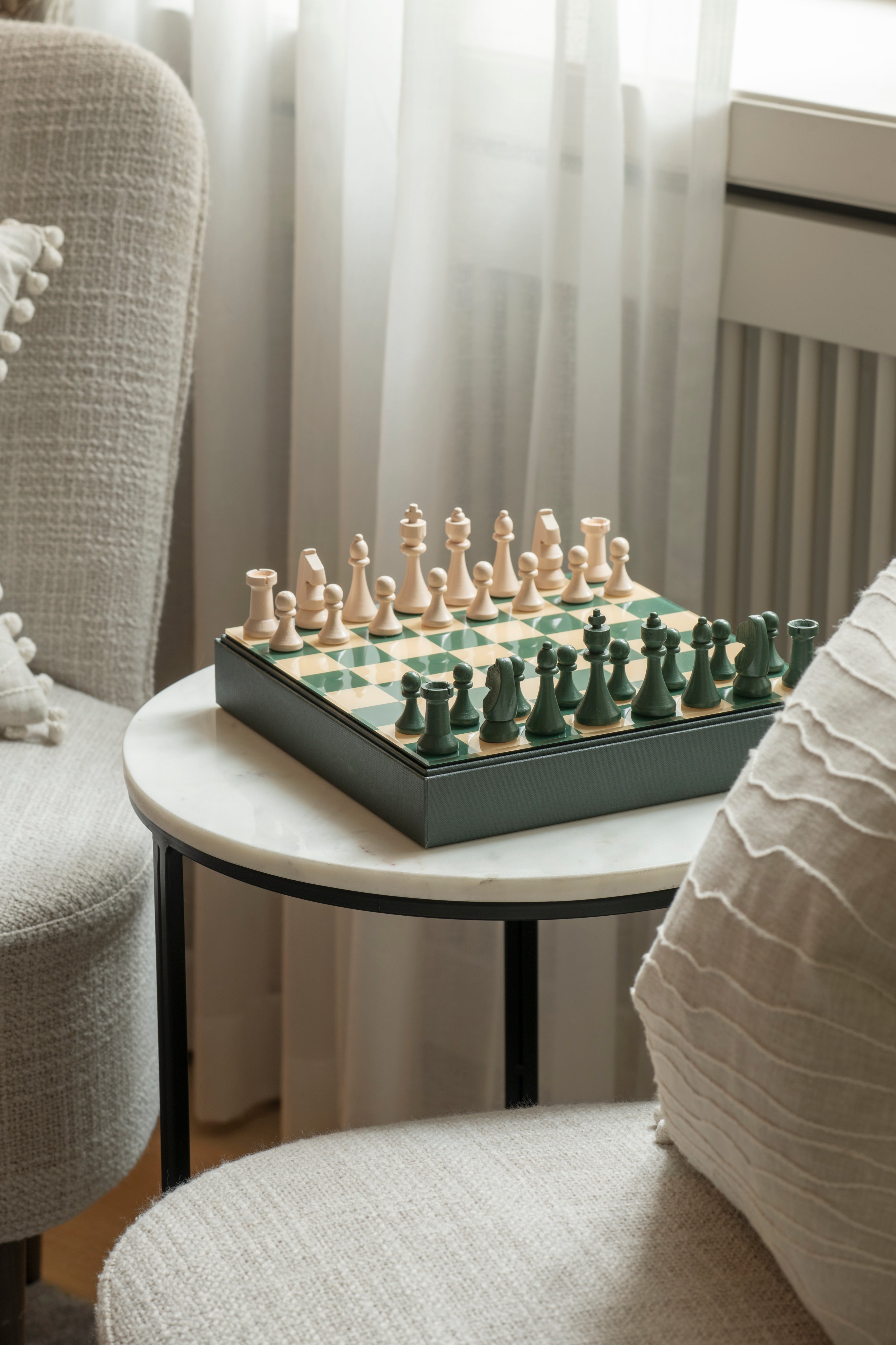 Sada na šachy CHESS CLASSIC zelená