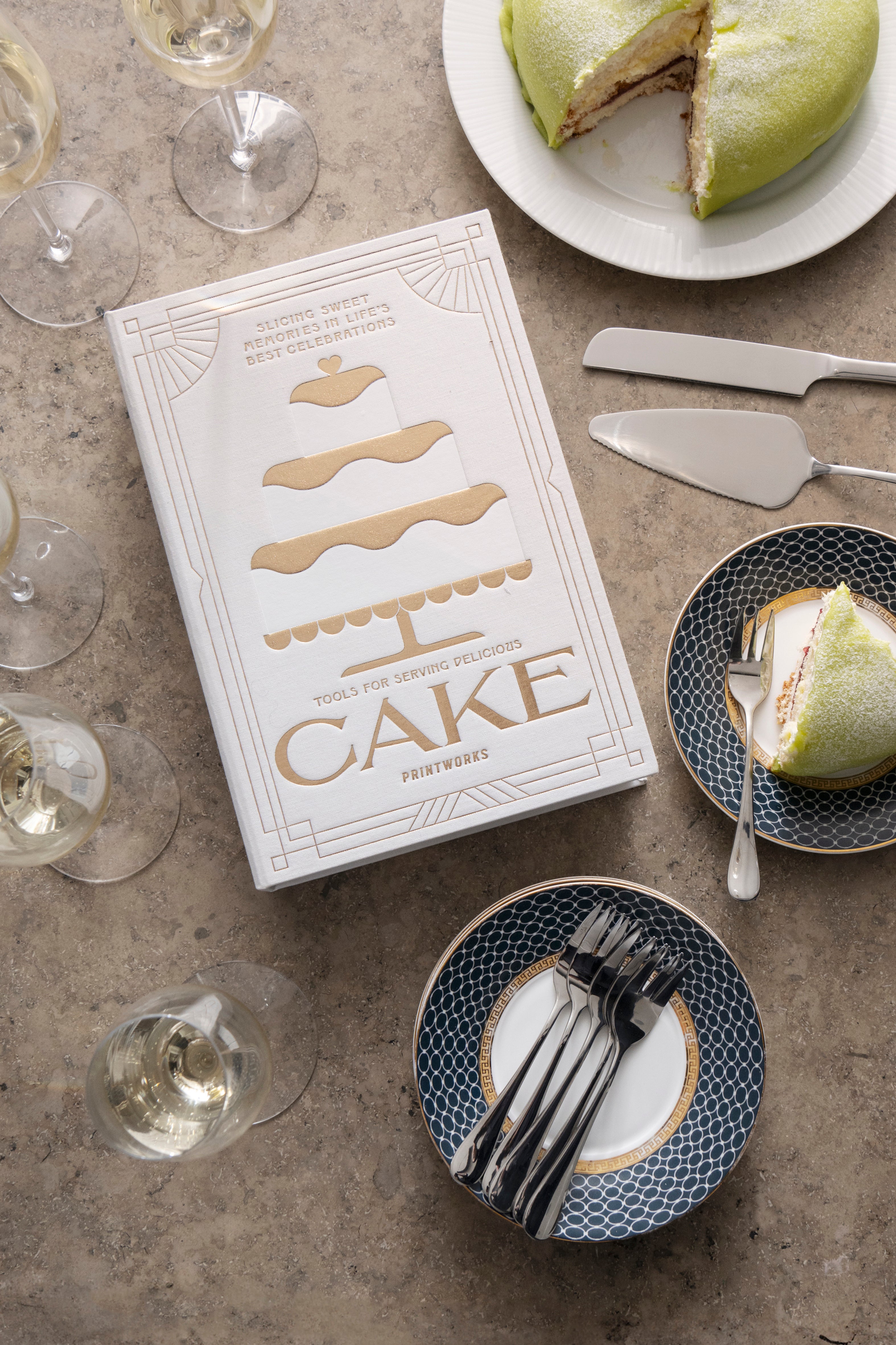 Sada na servírování dortů CAKE TOOLS béžová