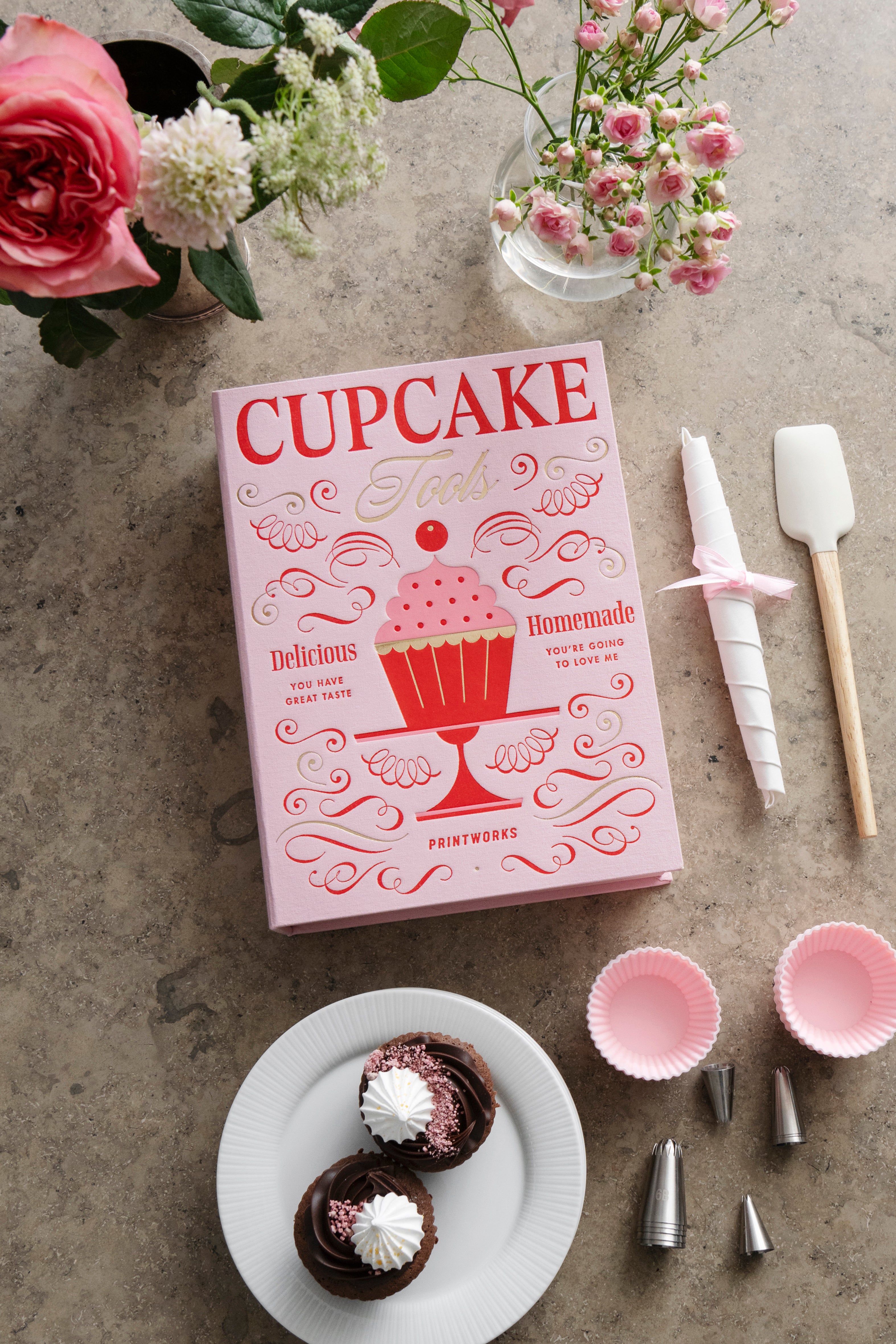 Sada na pečení cupcakes CUPCAKE TOOLS růžová