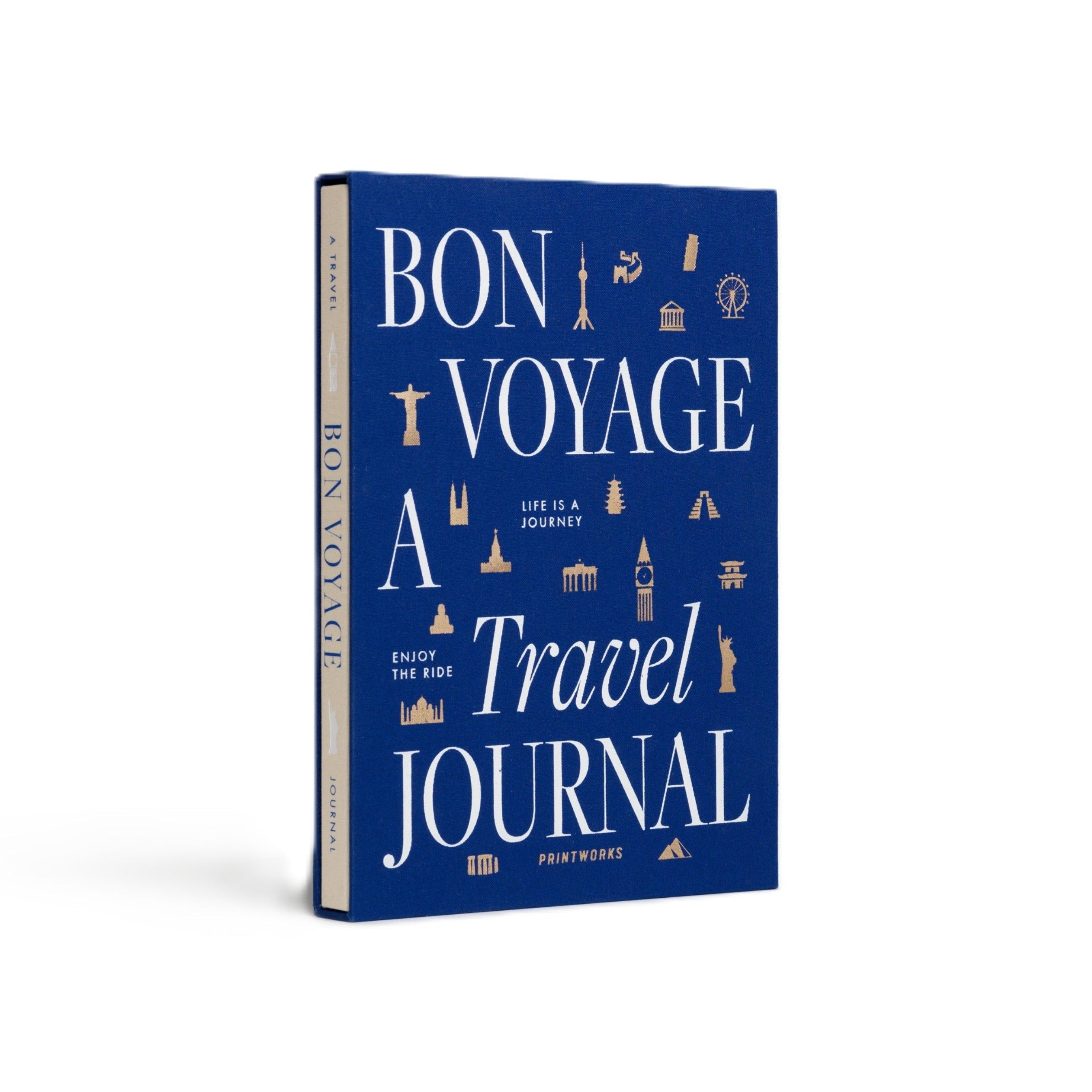 Cestovní deník TRAVEL JOURNAL modrý s béžovým