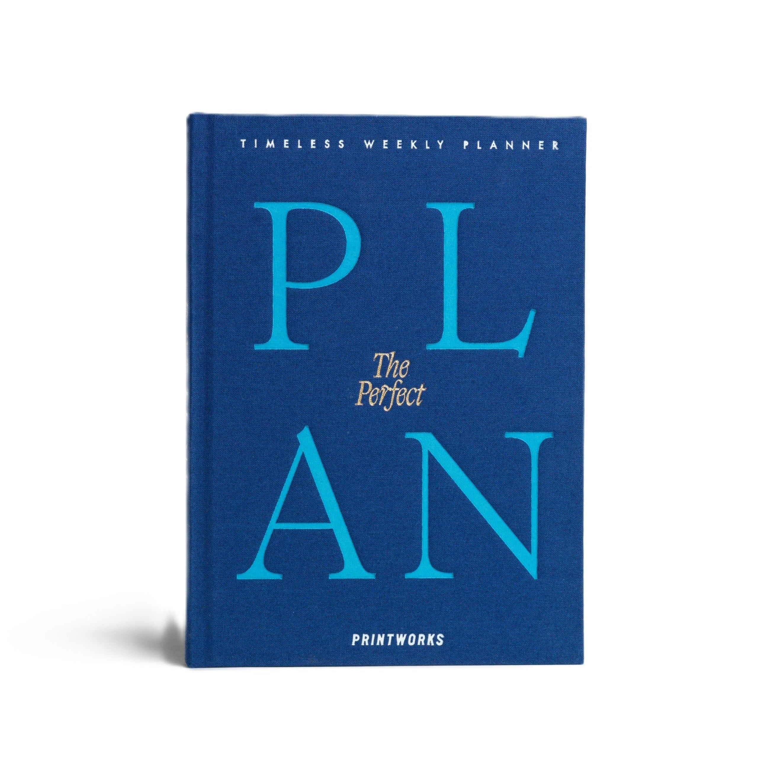 Týdenní plánovač THE PERFECT PLAN modrý s modrou