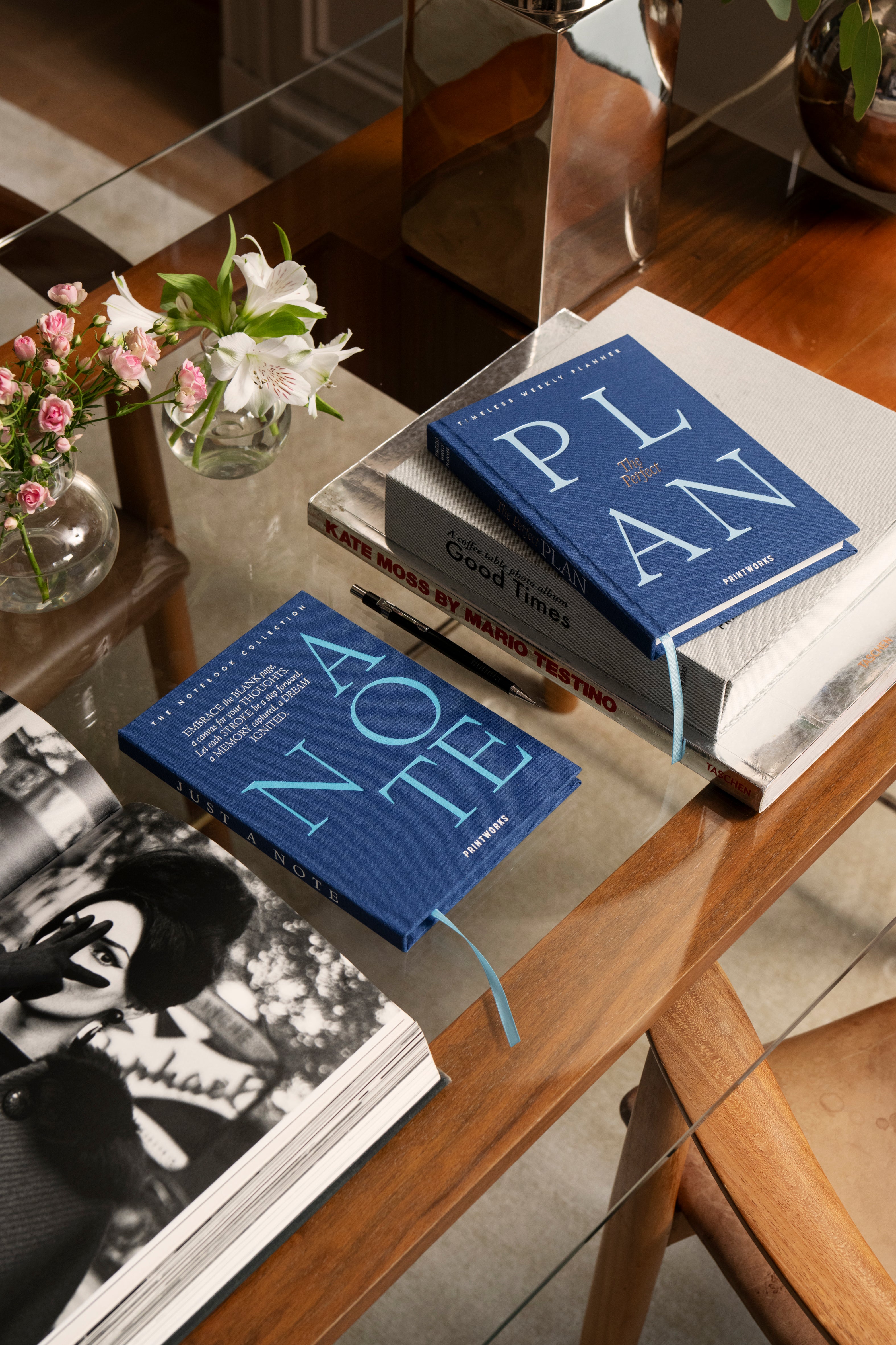 Týdenní plánovač THE PERFECT PLAN modrý s modrou