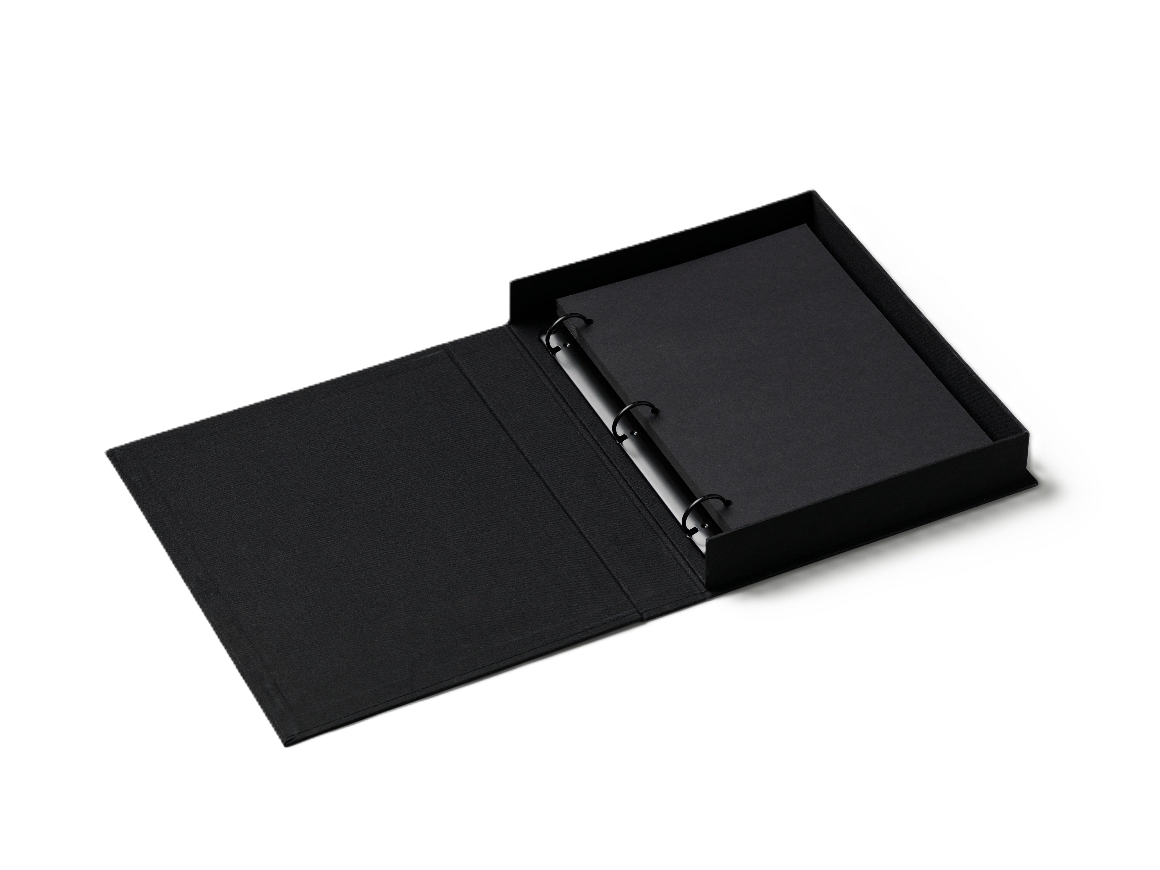 GOOD TIMES black photo album with gold