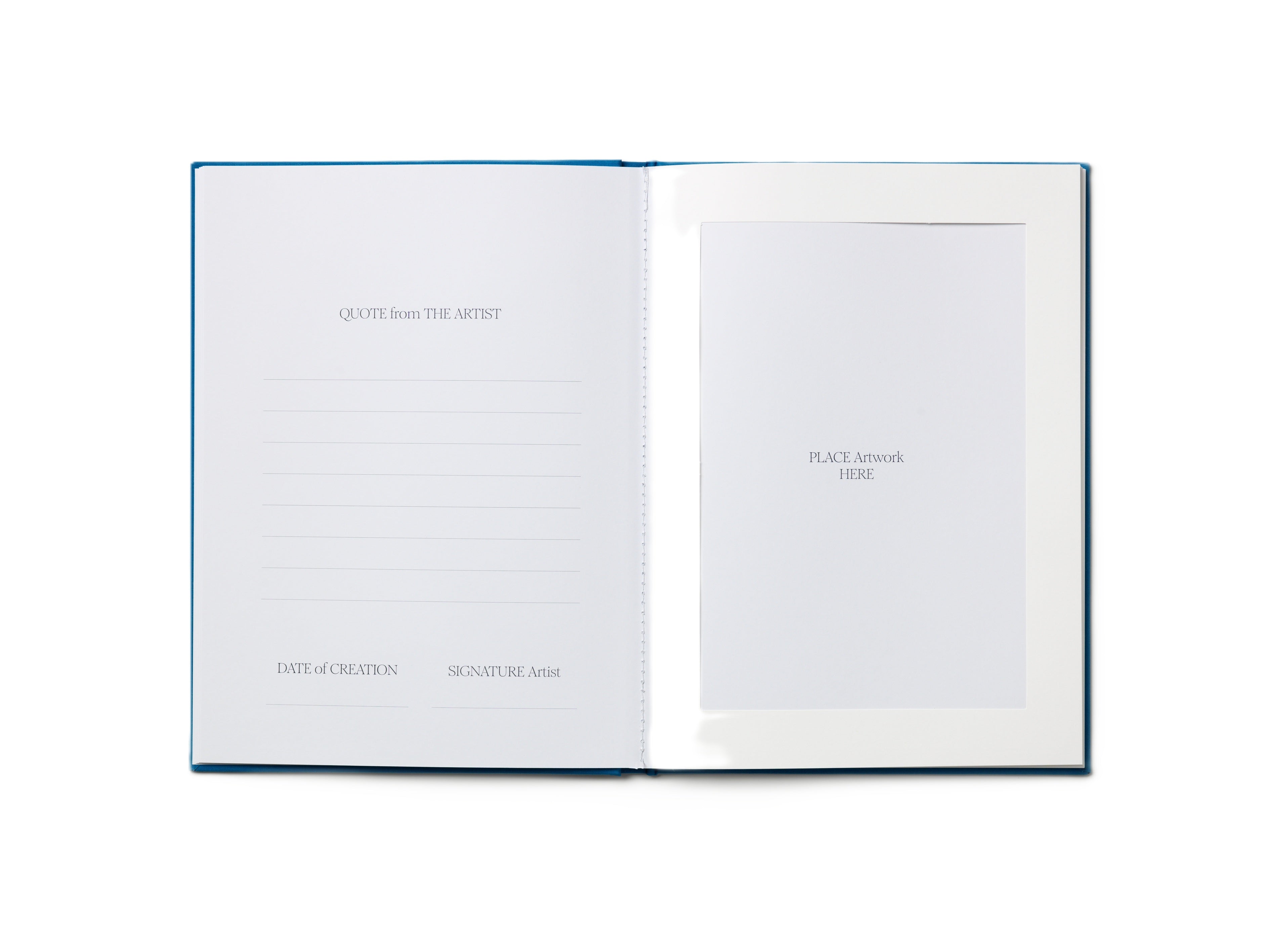 GREAT ART Blue and White Drawing Album