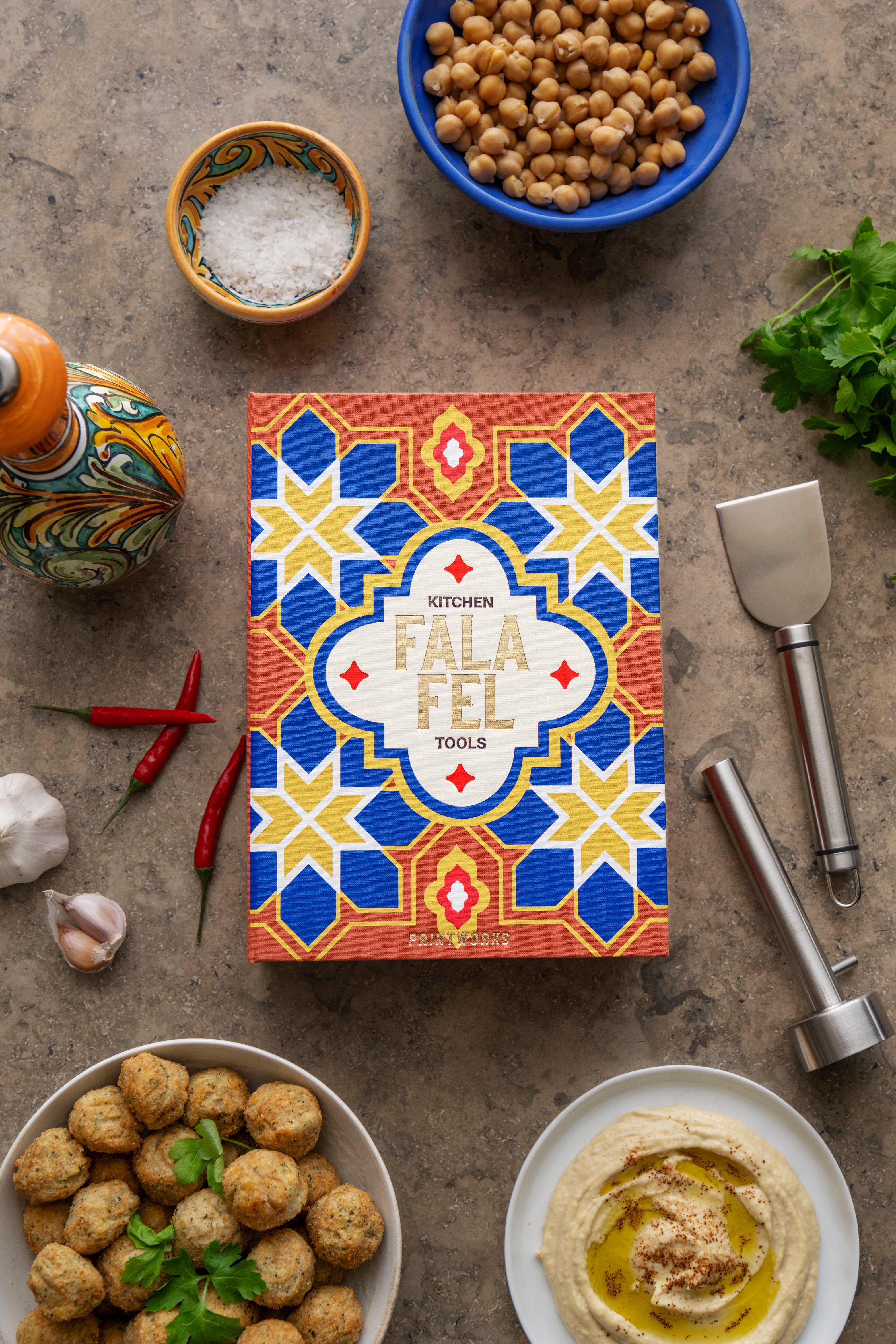 Sada na falafely FALAFEL TOOLS oranžová