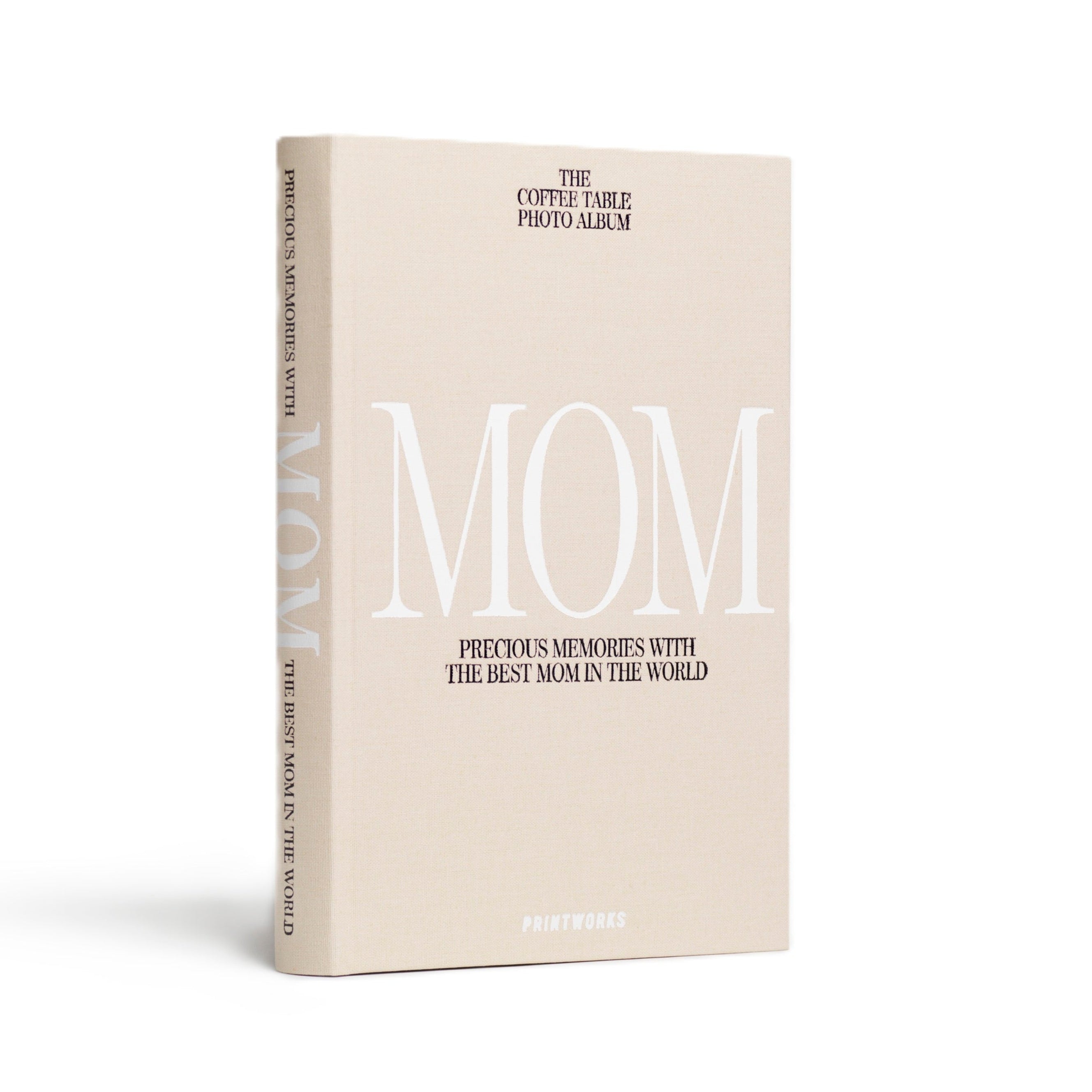 Album na fotografie MOM béžový s bílou