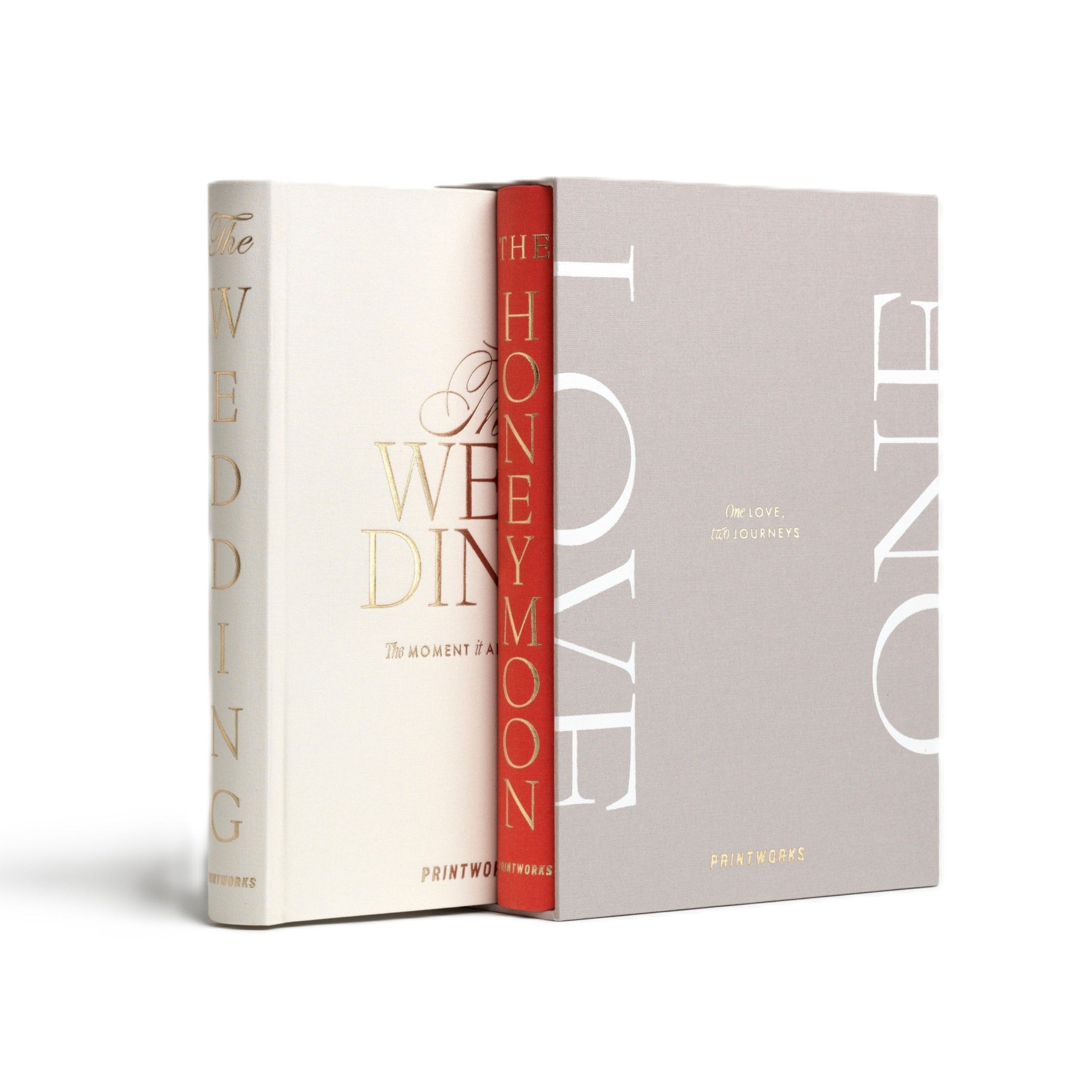 Sada alb na fotografie ONE LOVE béžová s červenou