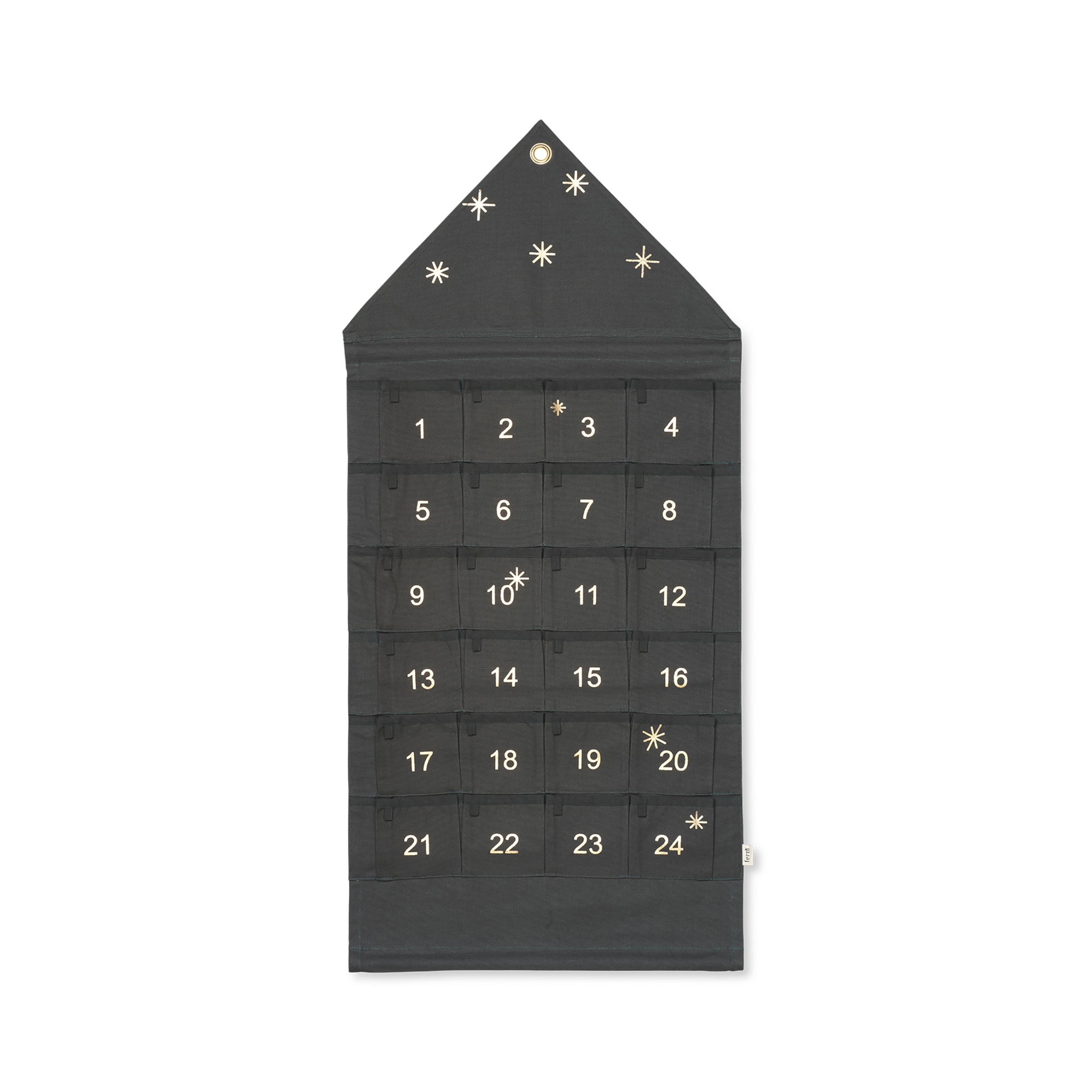 Kalendarz adwentowy STAR CHRISTMAS CALENDAR ciemnozielony