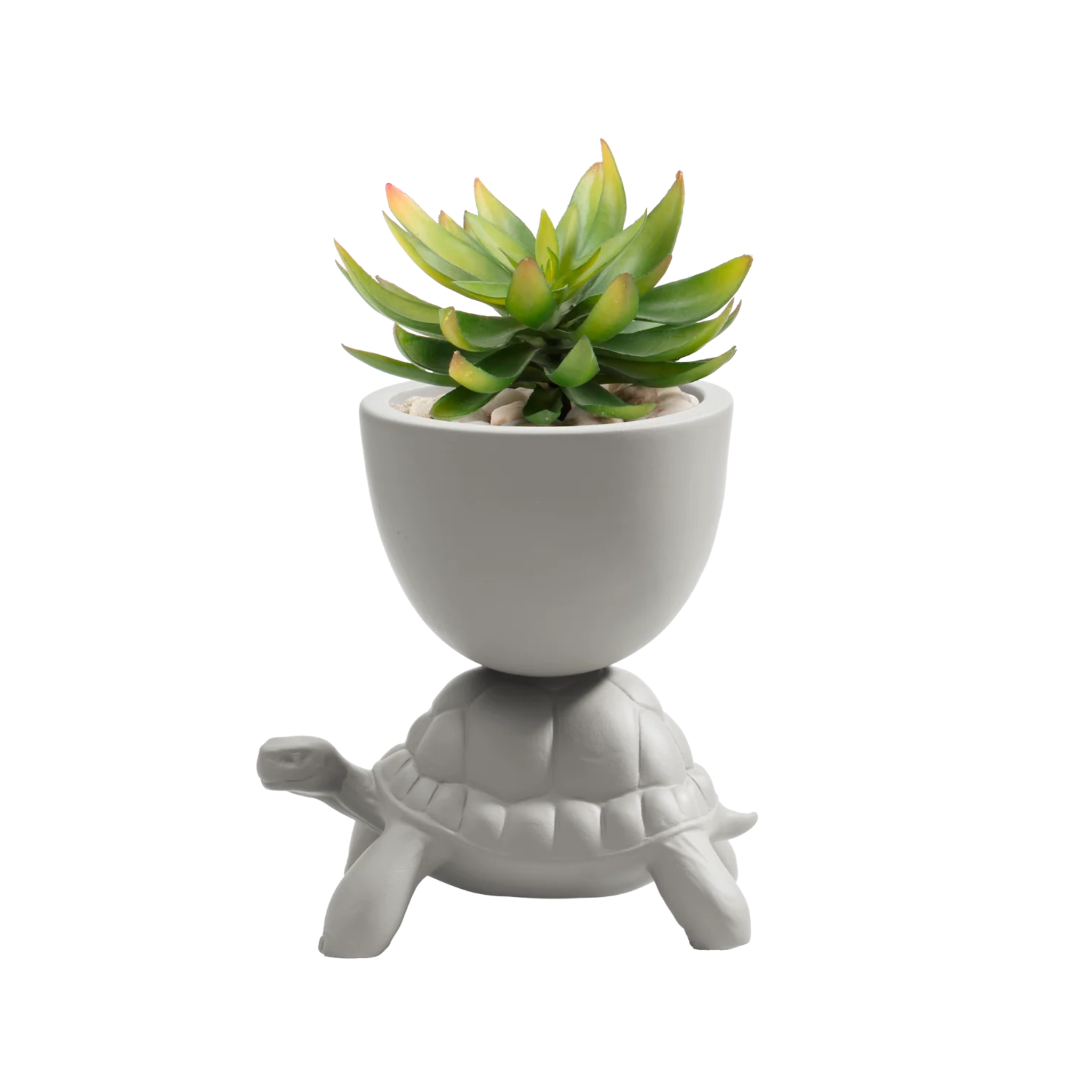 TURTLE CARRY planter light gray