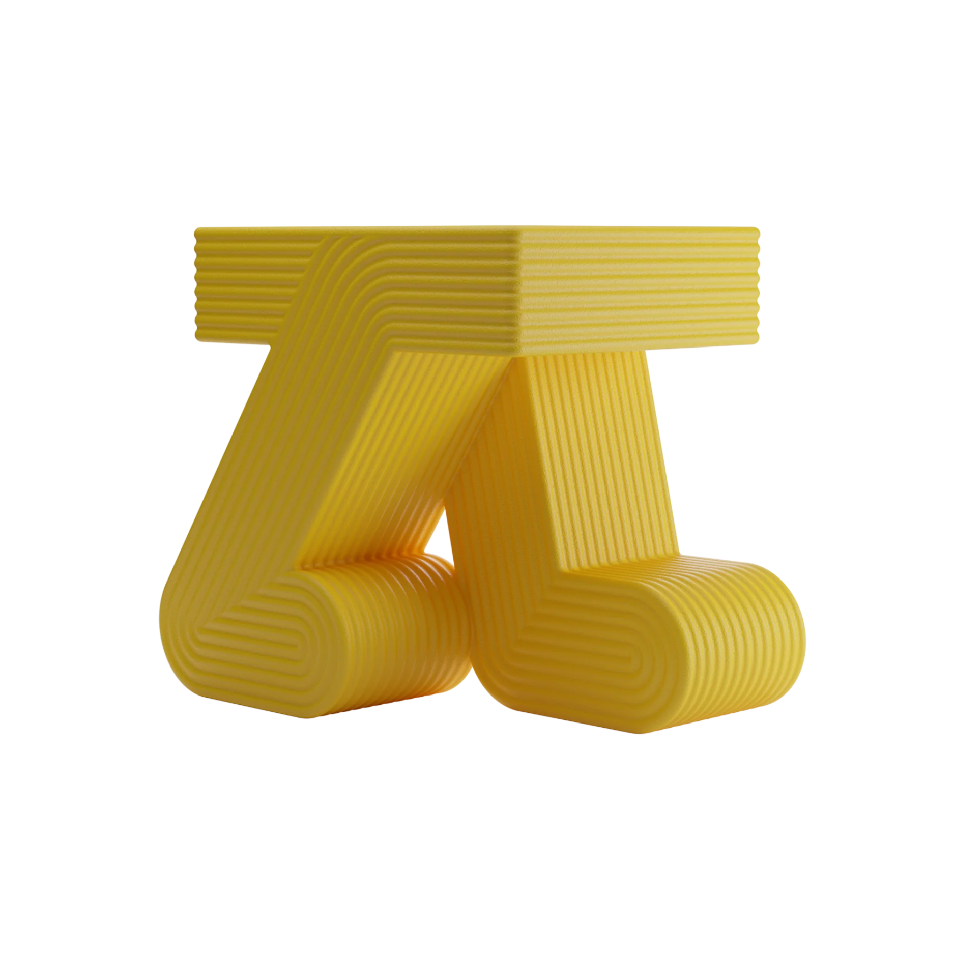 WALKING yellow garden side table