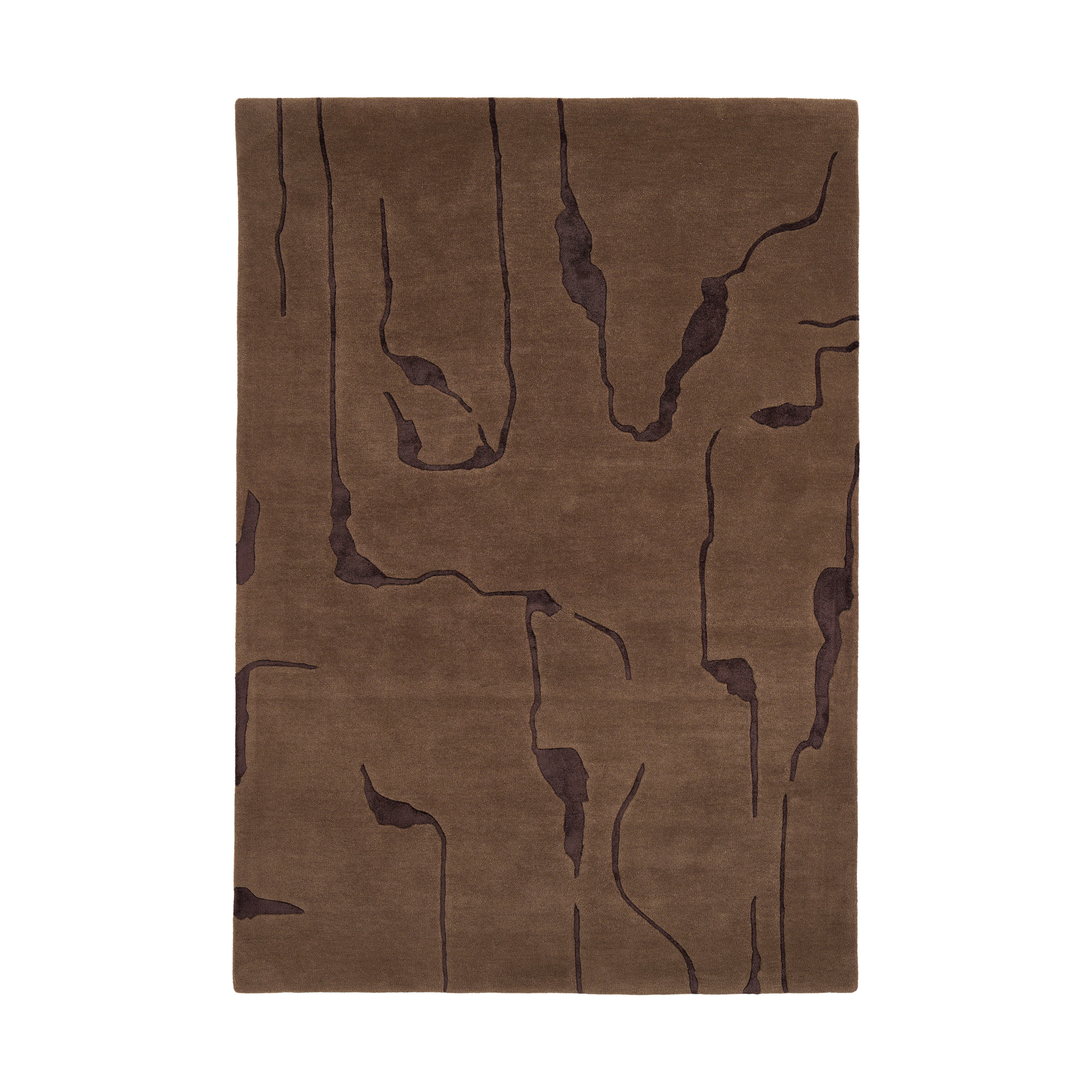 CANYON SHAPES rug brown