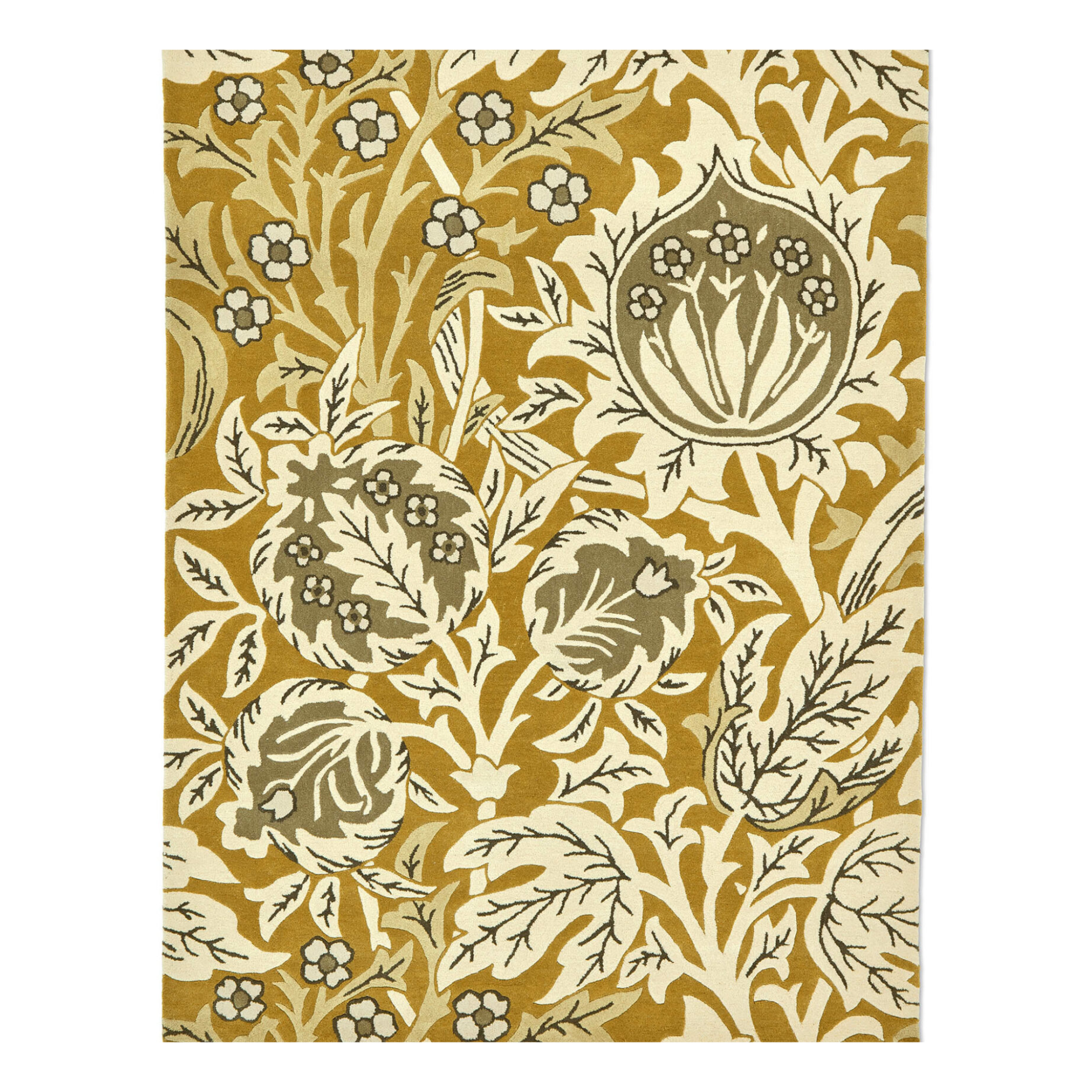 Elmcote gold yellow rug yellow