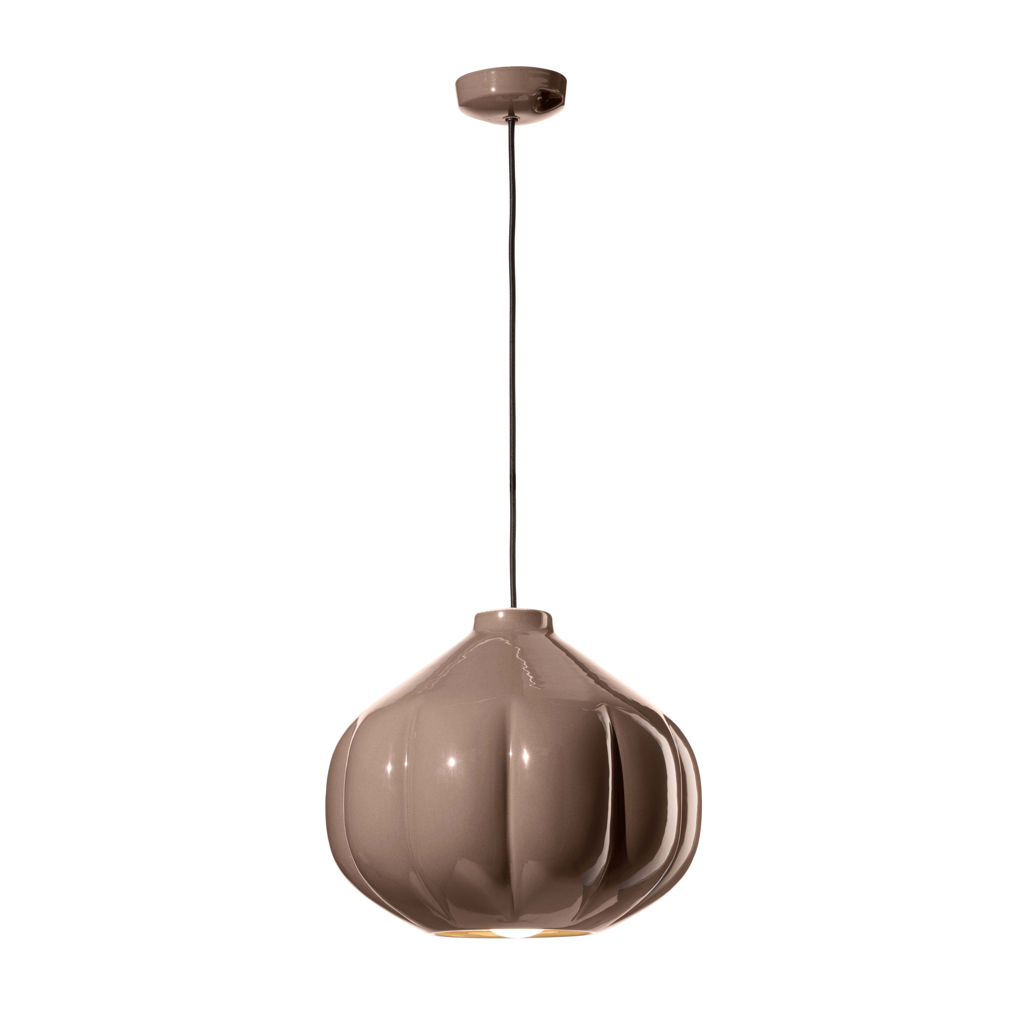 AFOXÉ ceramic pendant lamp in mocha