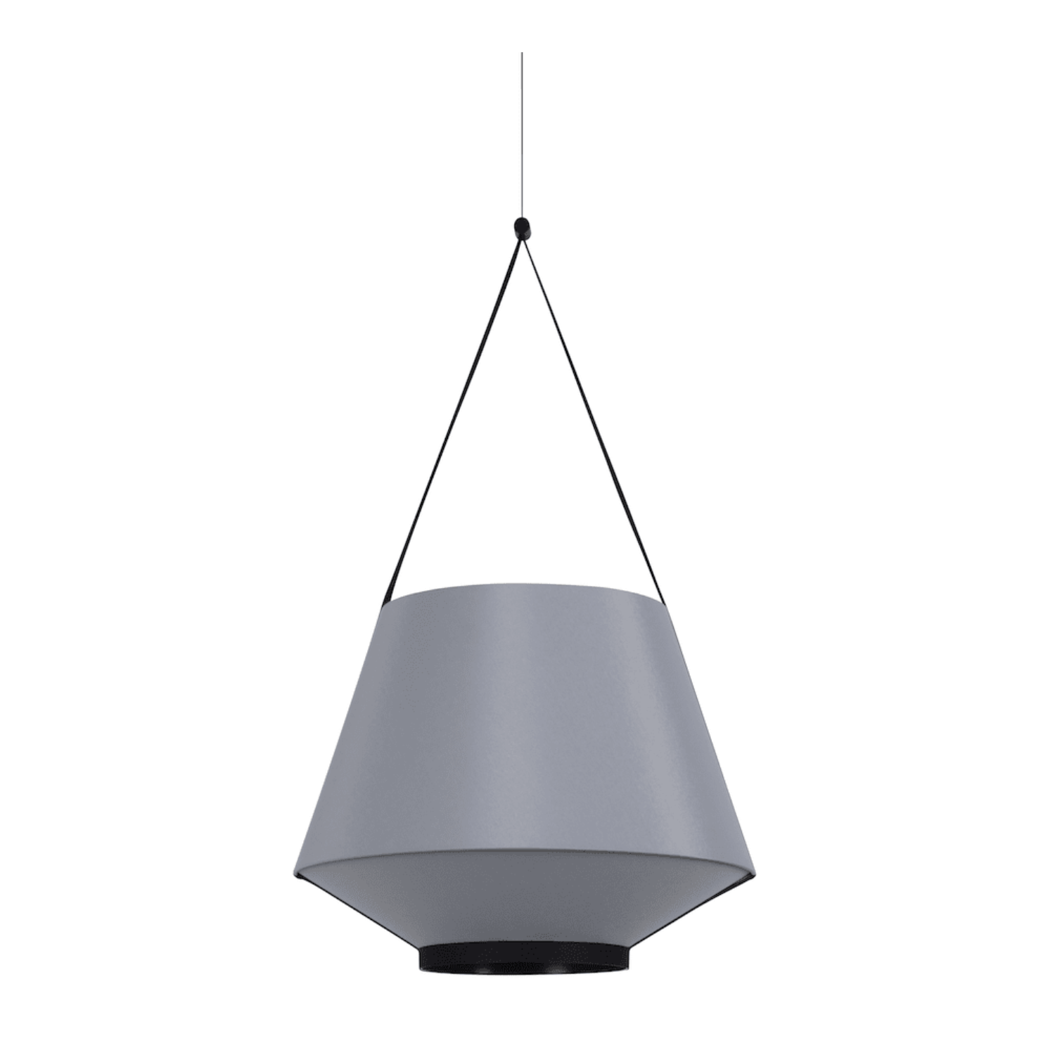 Carrie gray hanging lamp