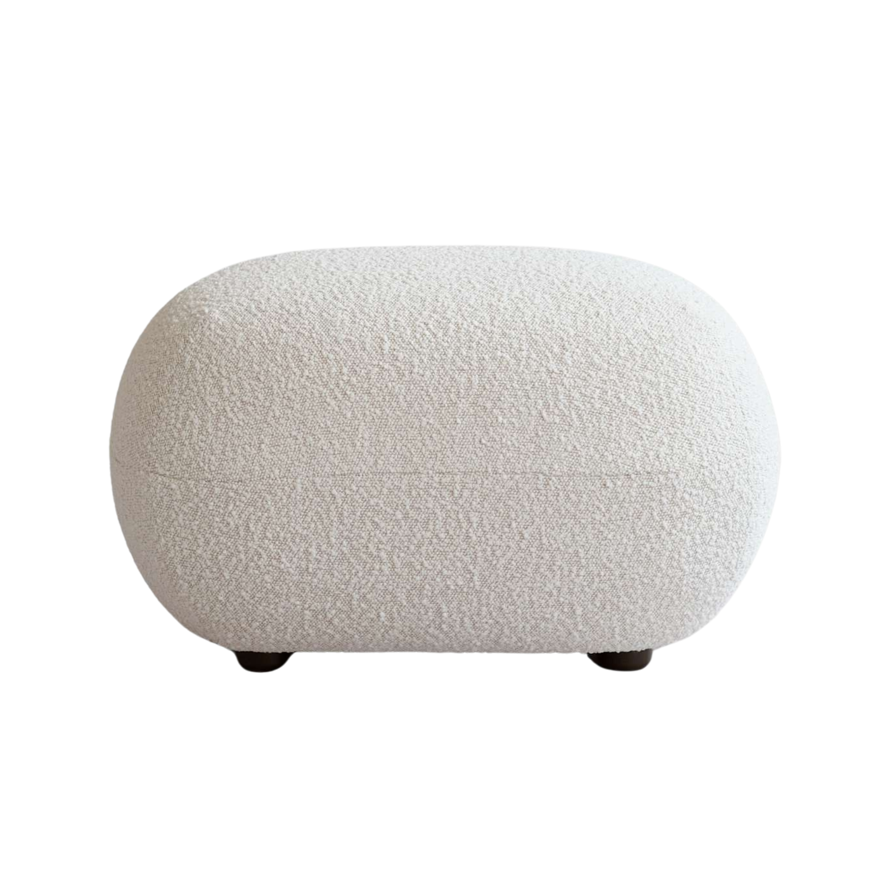 Podnóżek TOE biały bouclé