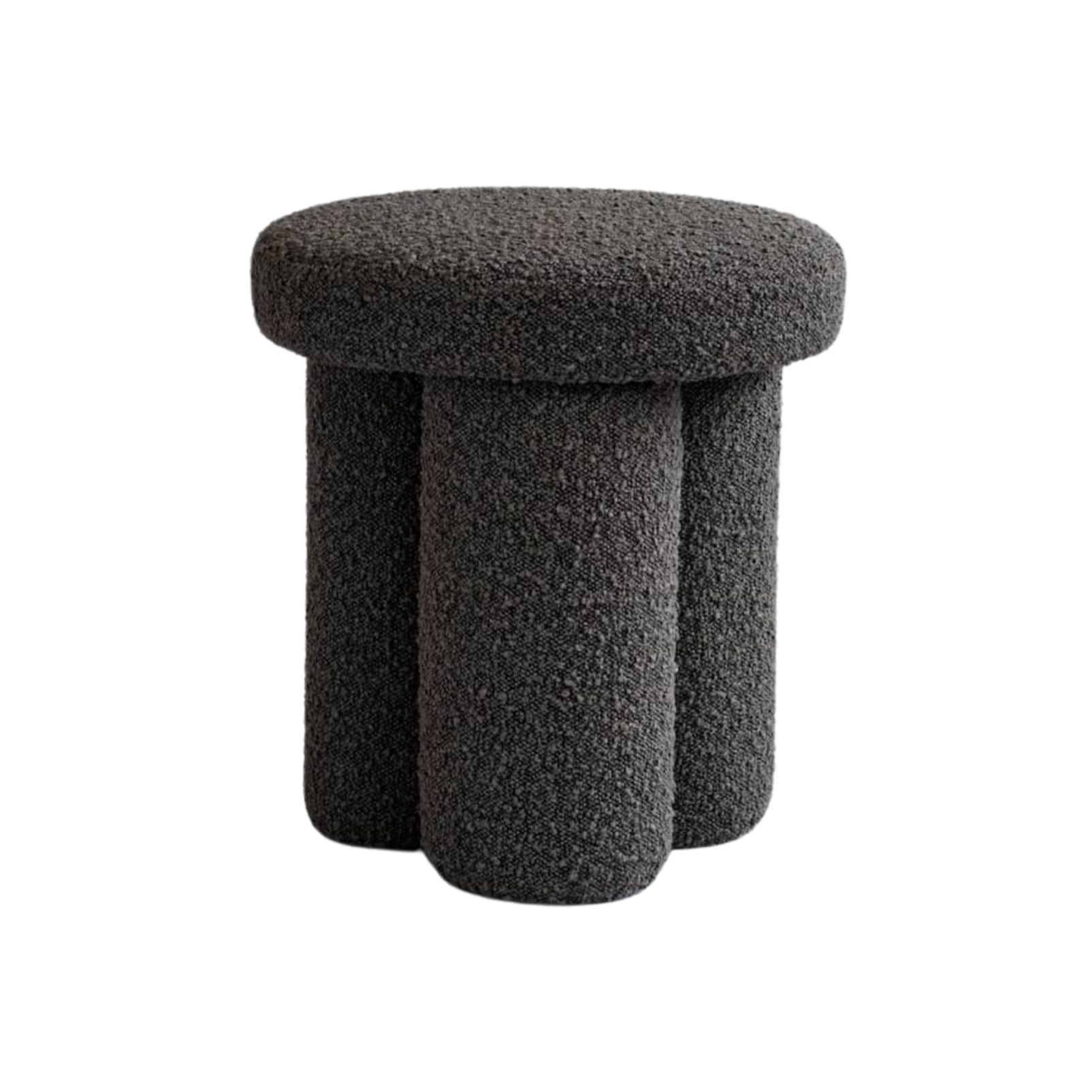 Stołek BIG FOOT bouclé szaro-brązowy – 101 Copenhagen