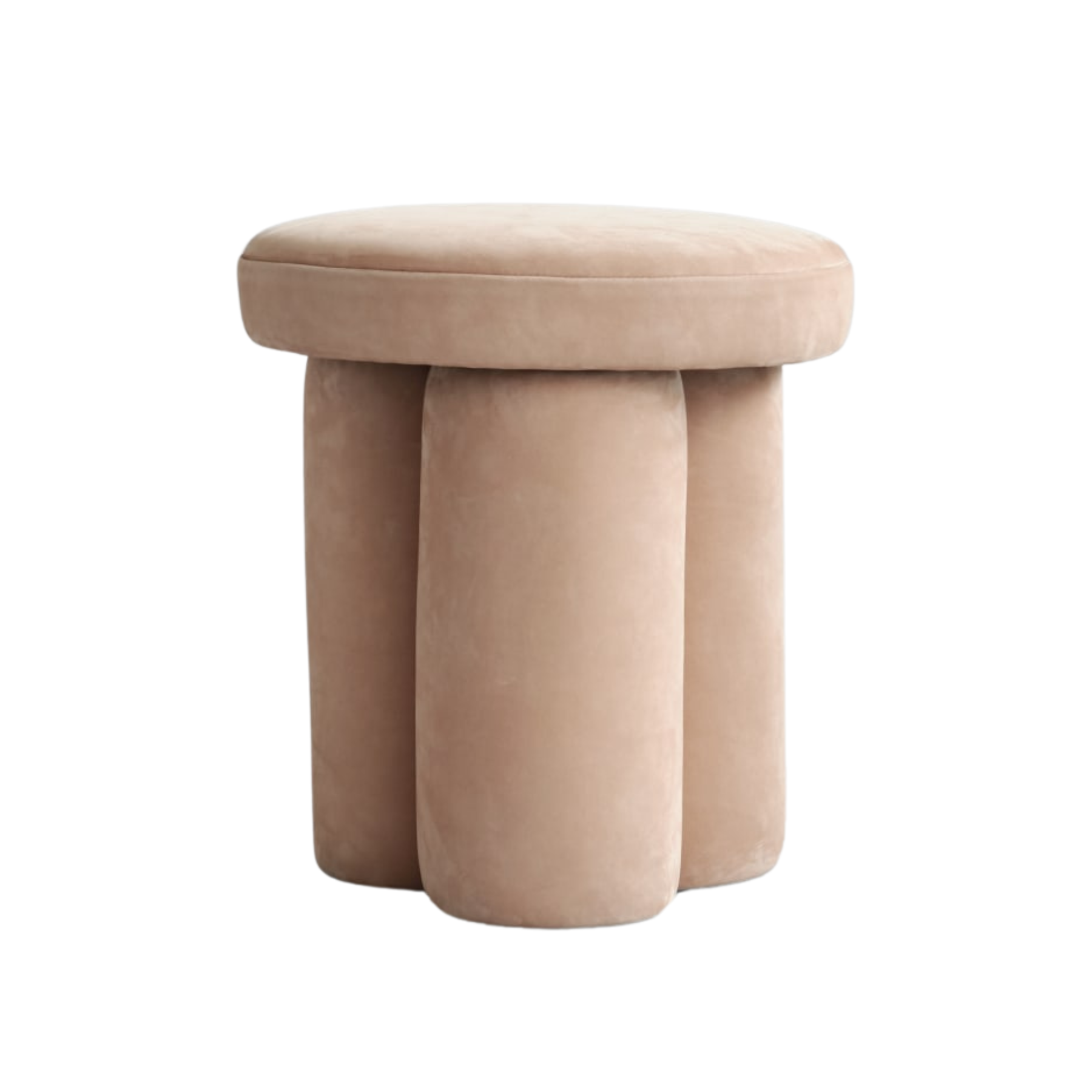 BIG FOOT stool beige nubuck leather
