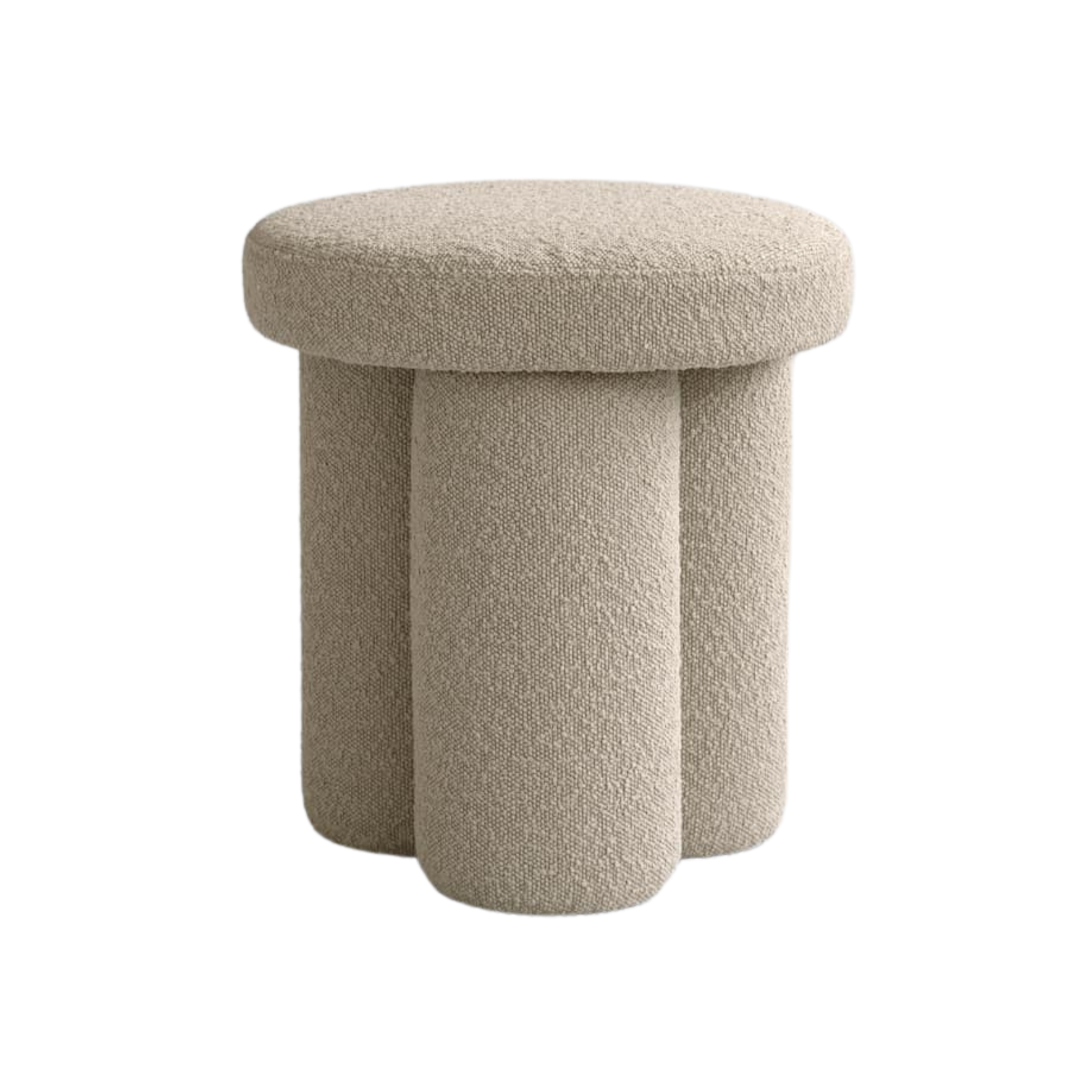 Stołek BIG FOOT bouclé piaskowy – 101 Copenhagen