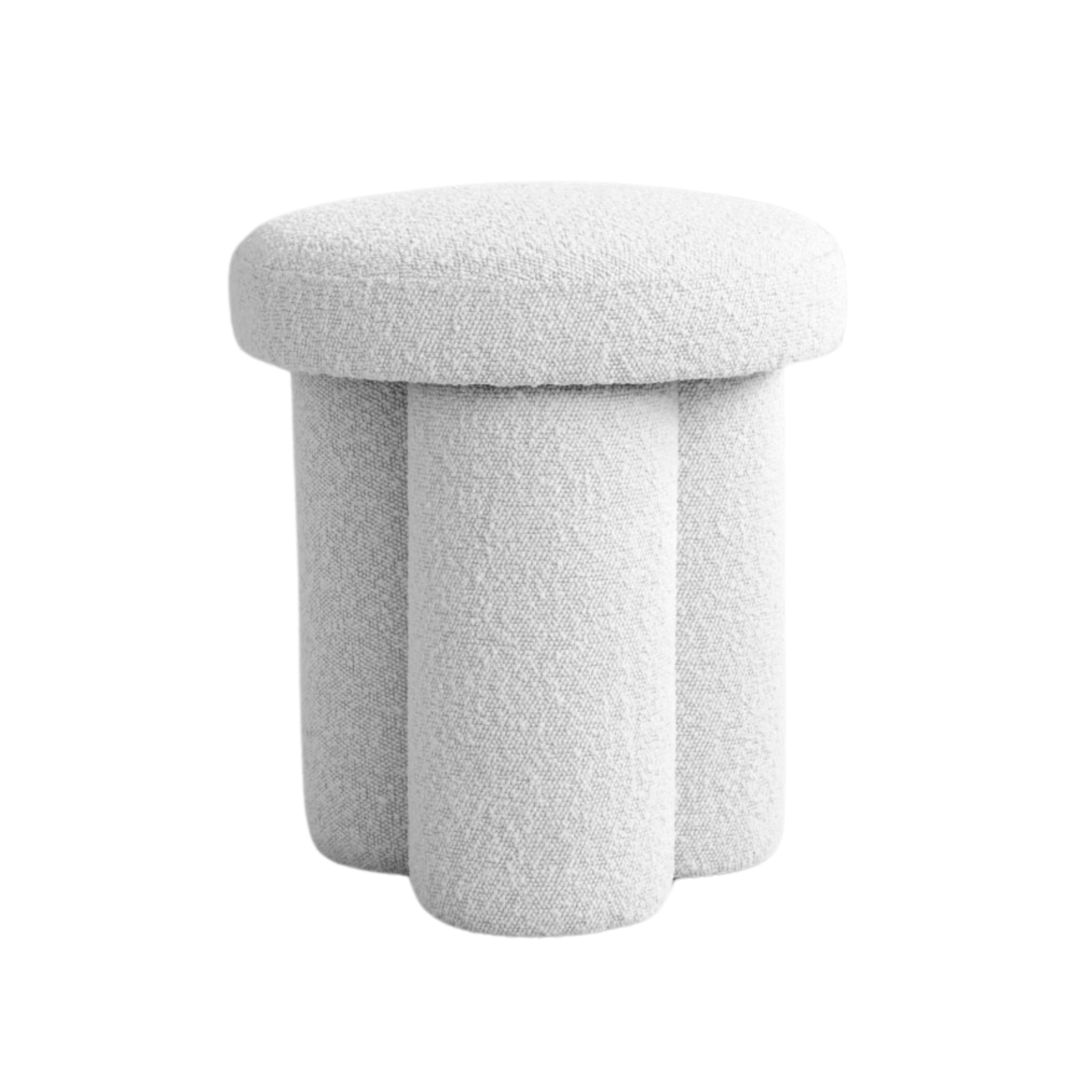 Stołek BIG FOOT bouclé biały – 101 Copenhagen