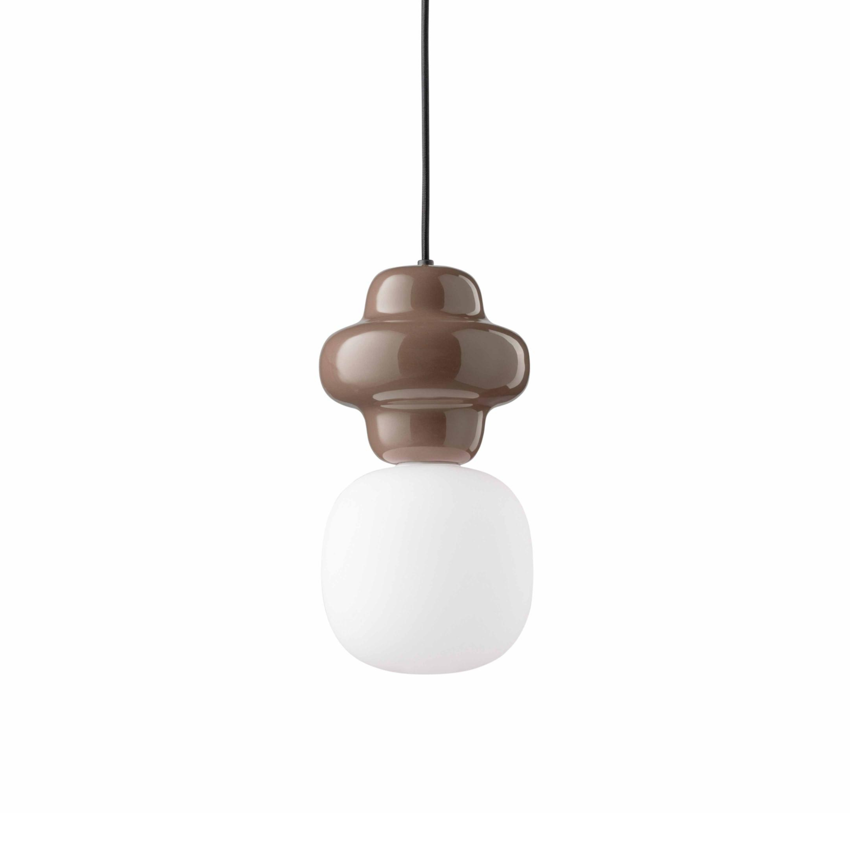 COPACABANA ceramic pendant lamp in mocha