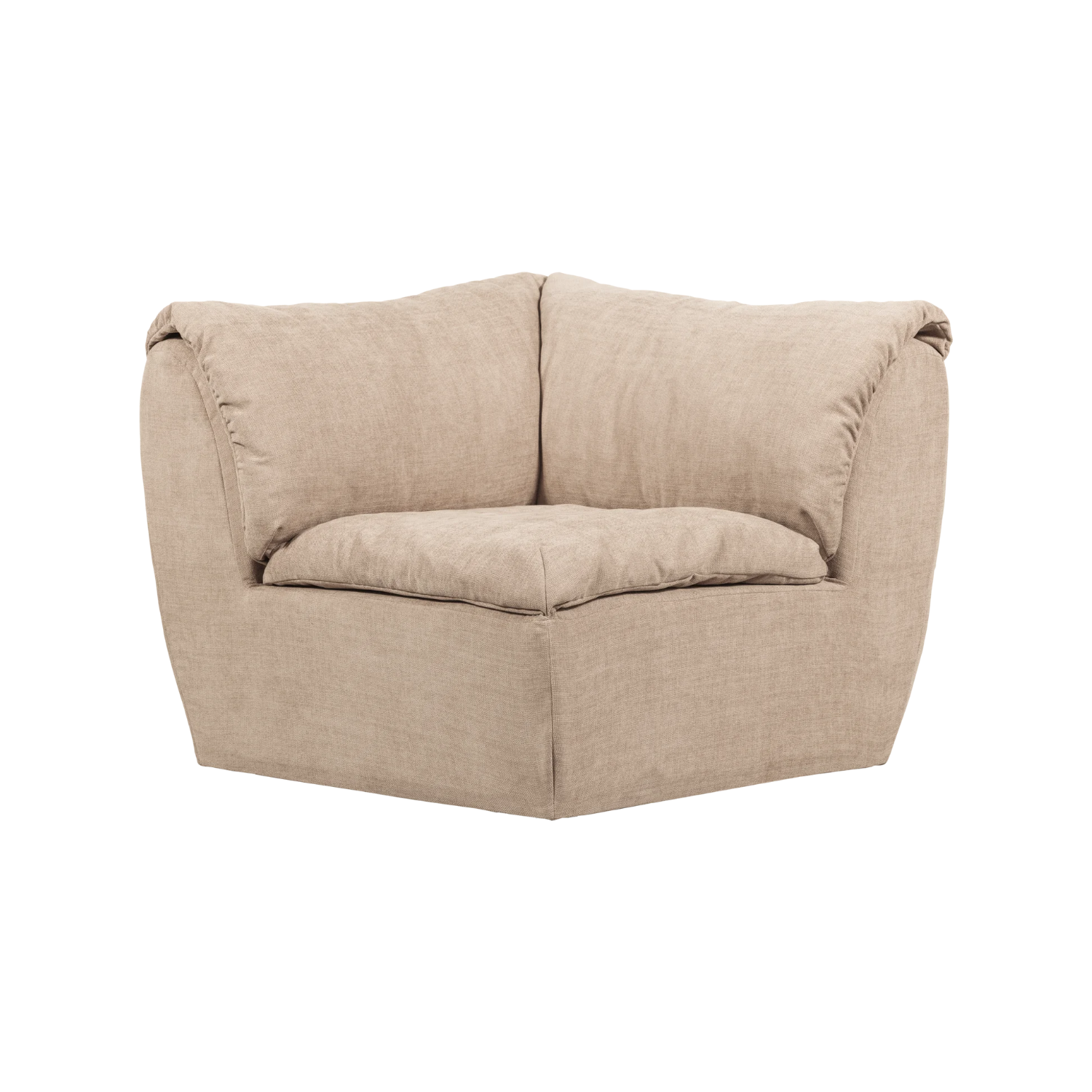 Modulární pohovka BAGGY - rohový prvek pískový