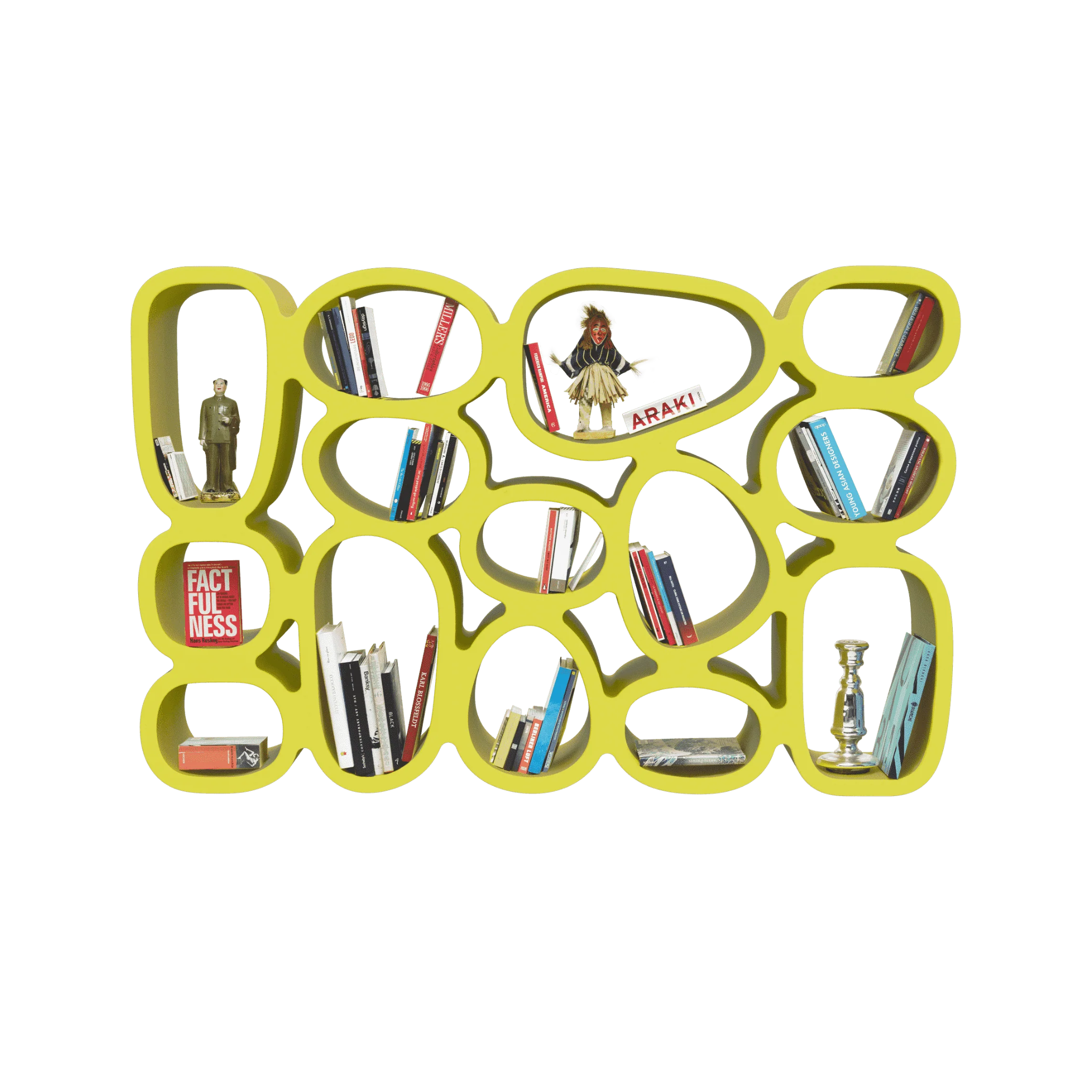 KOIBUCHI mustard yellow bookcase