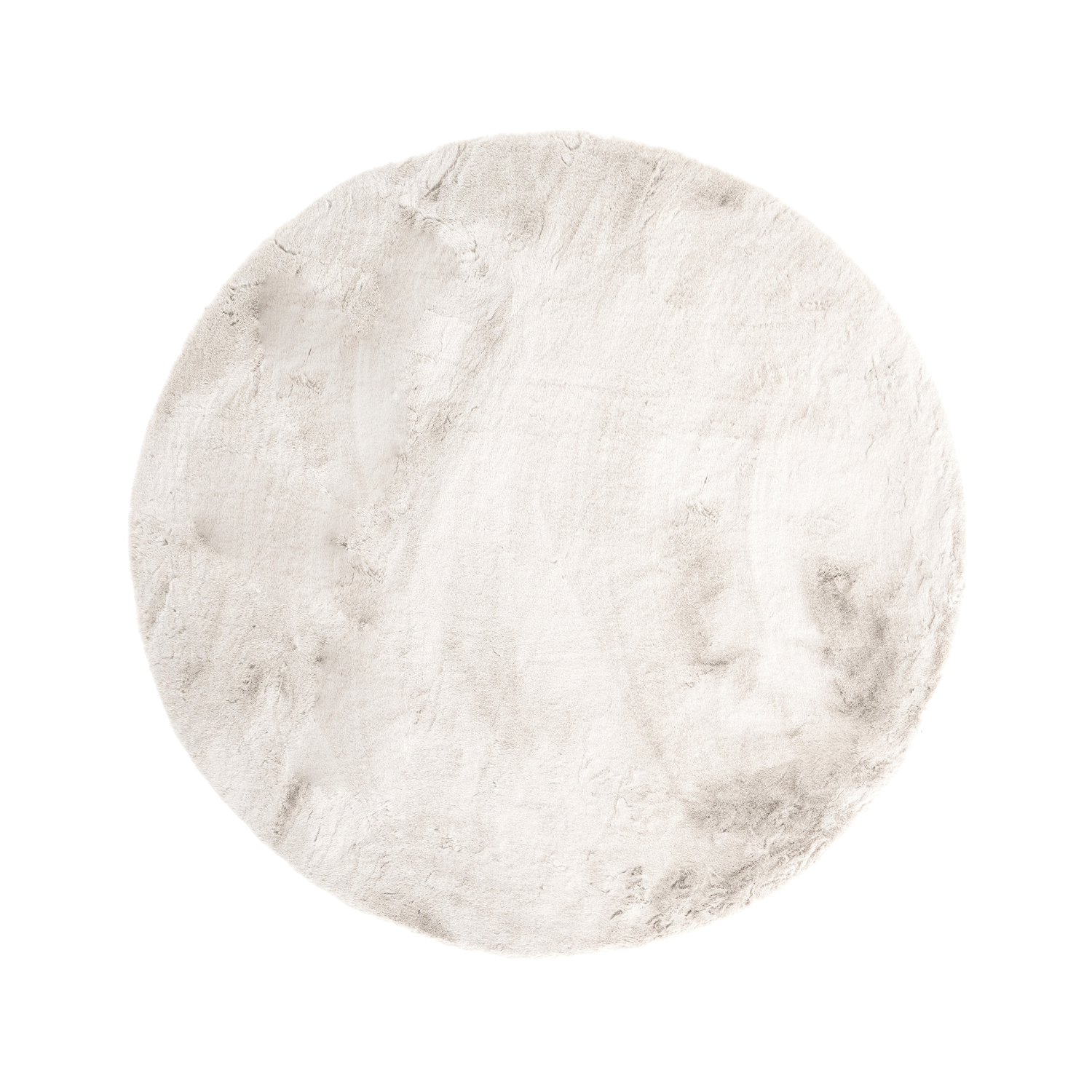 Dywan okrągły ZENA beżowy z długim włosiem