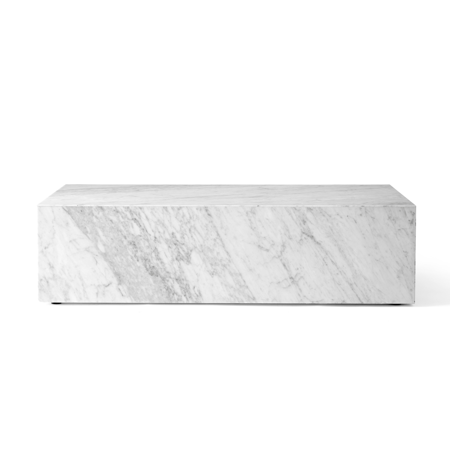 Konferenční stolek PLINTH bílý mramor