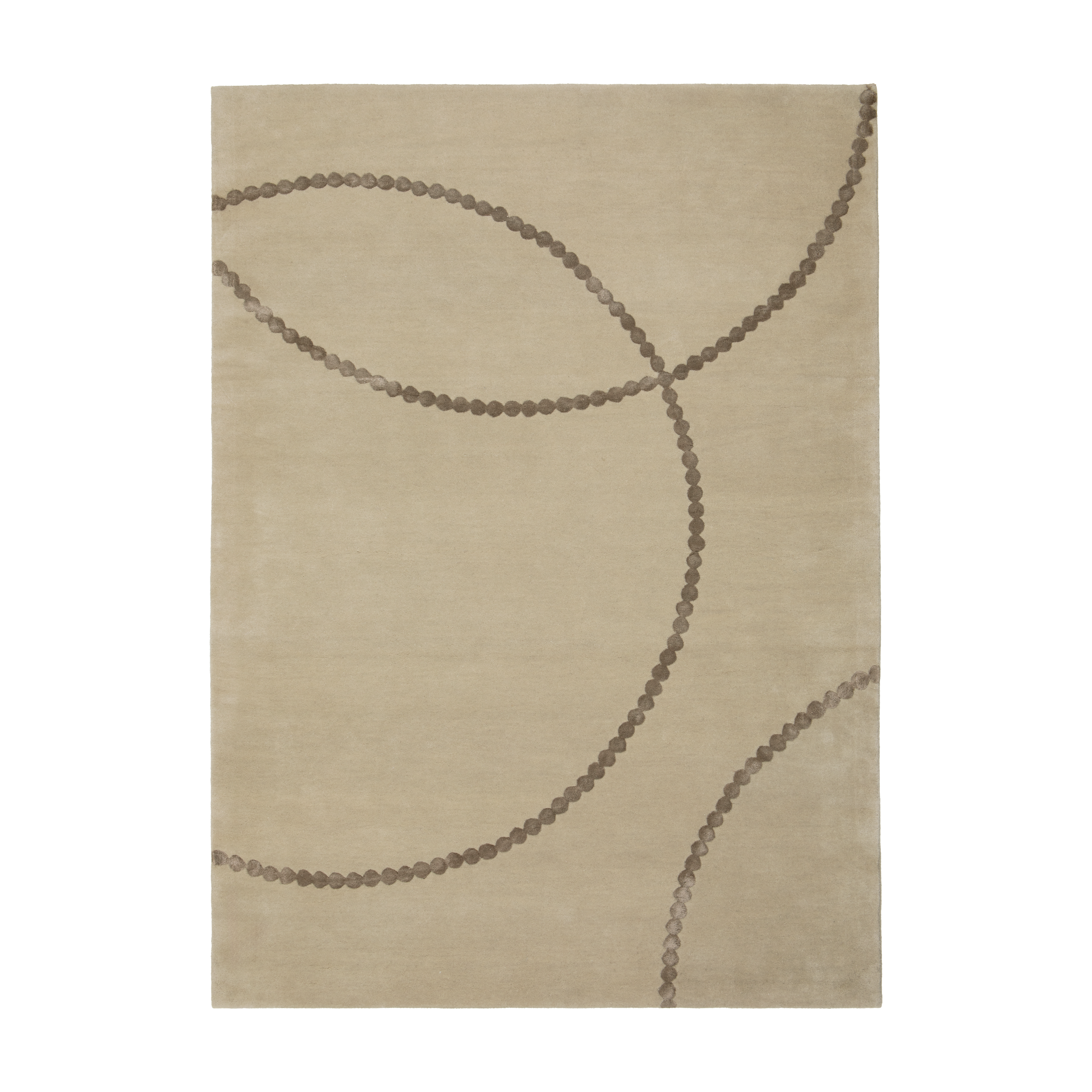 Koberec LUNA béžový s hnědým vzorem