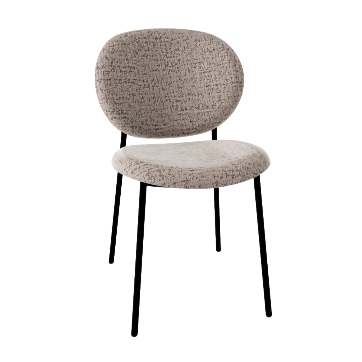 INÈS Chair beige with black base