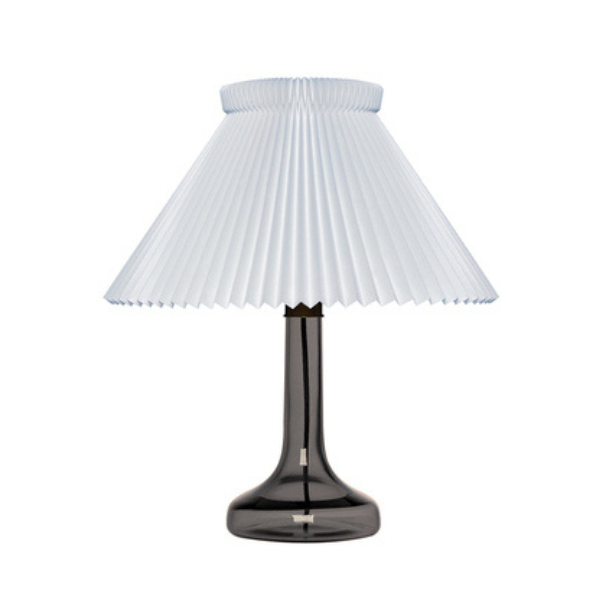 Table lamp MODEL 343 white with dark gray base