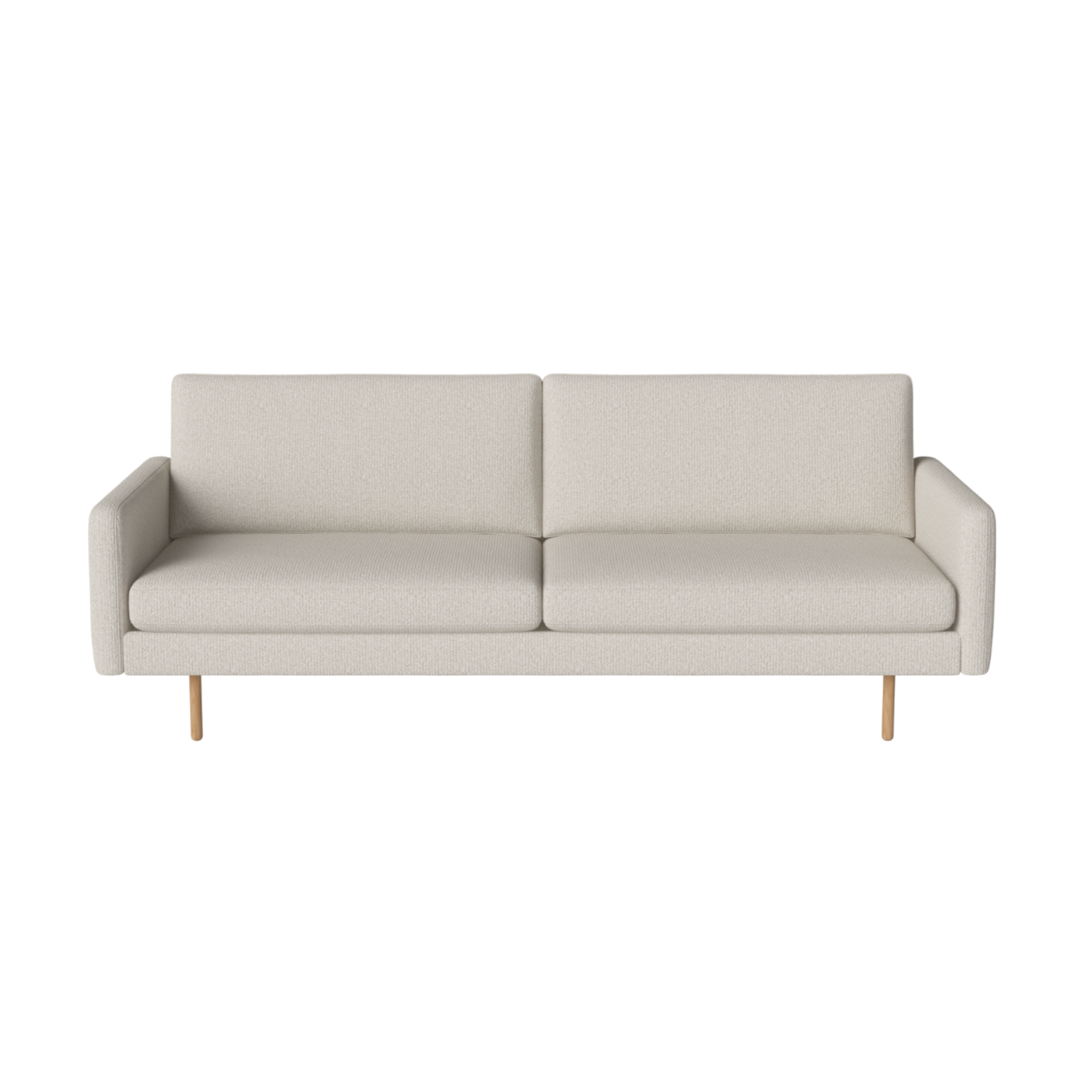 Sofa pro 3 osoby SCANDINAVIA REMIX s podstavou z dubového dřeva