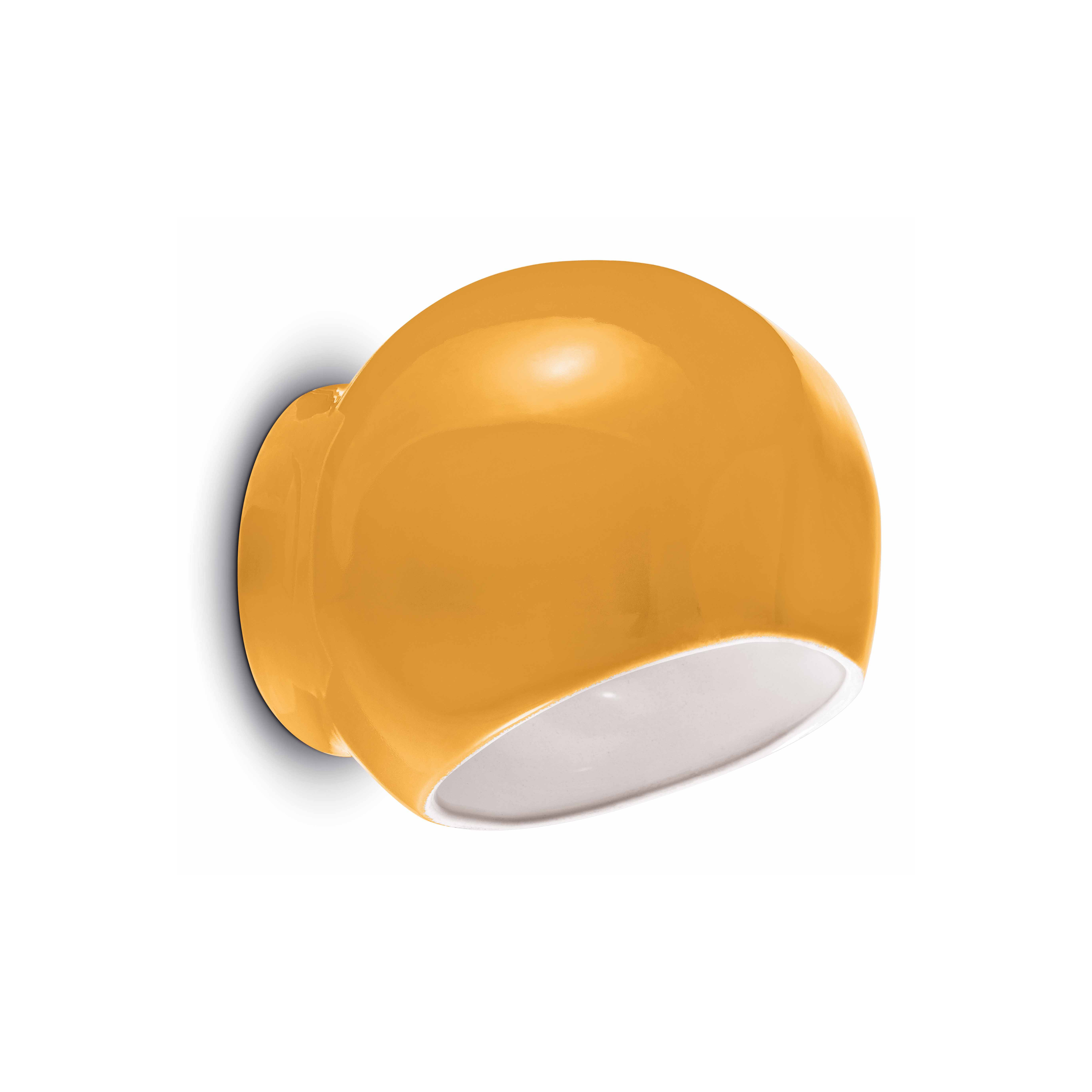 AYRTON yellow ceramic wall lamp