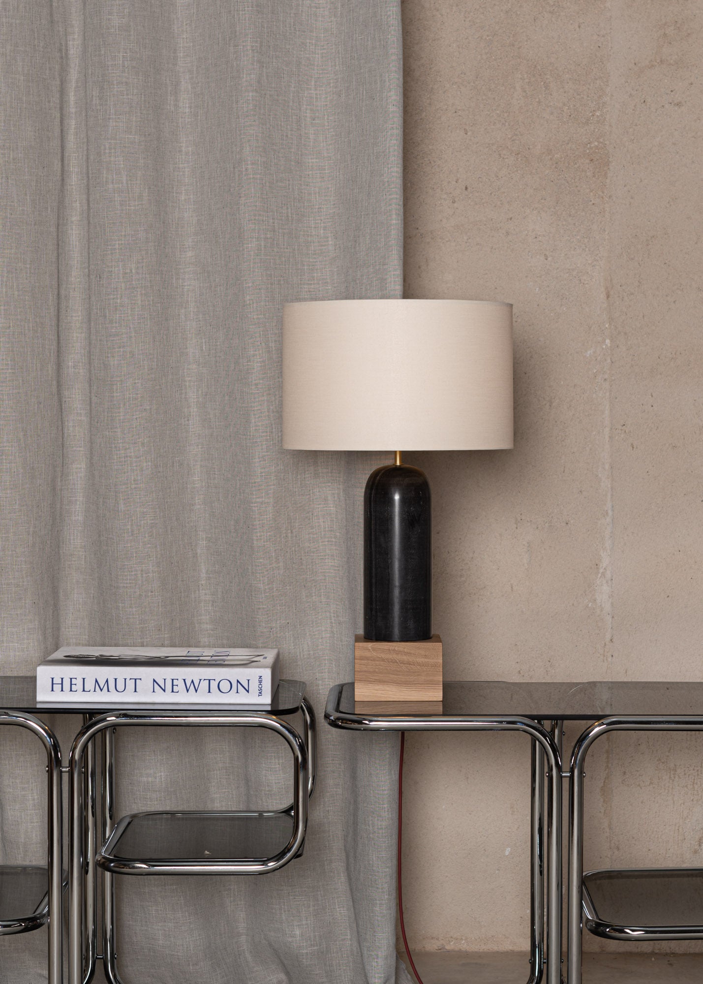 Stolní lampa PURA KELO černý mramor