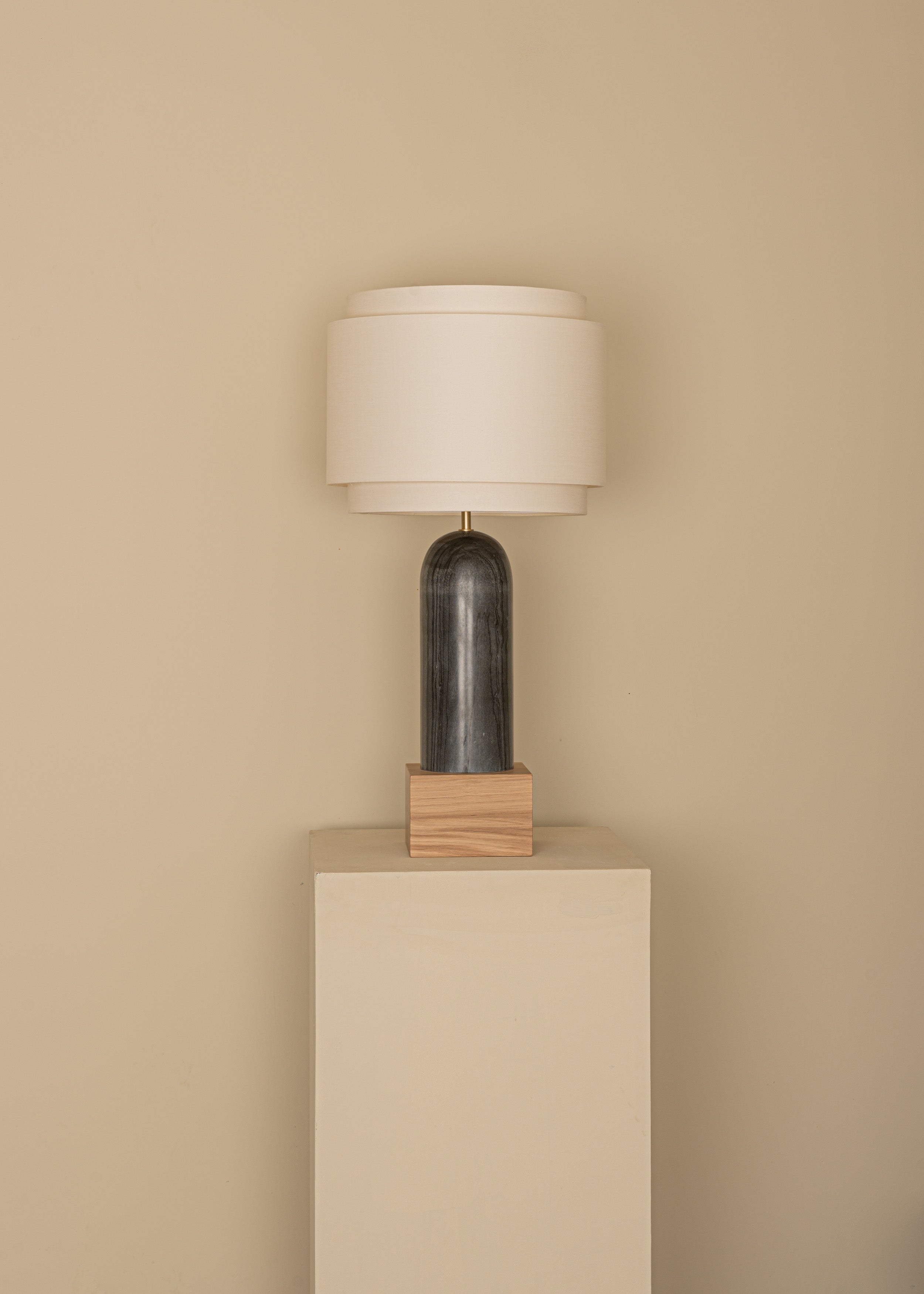 PURA KELO DOUBLE Table Lamp Black Marble
