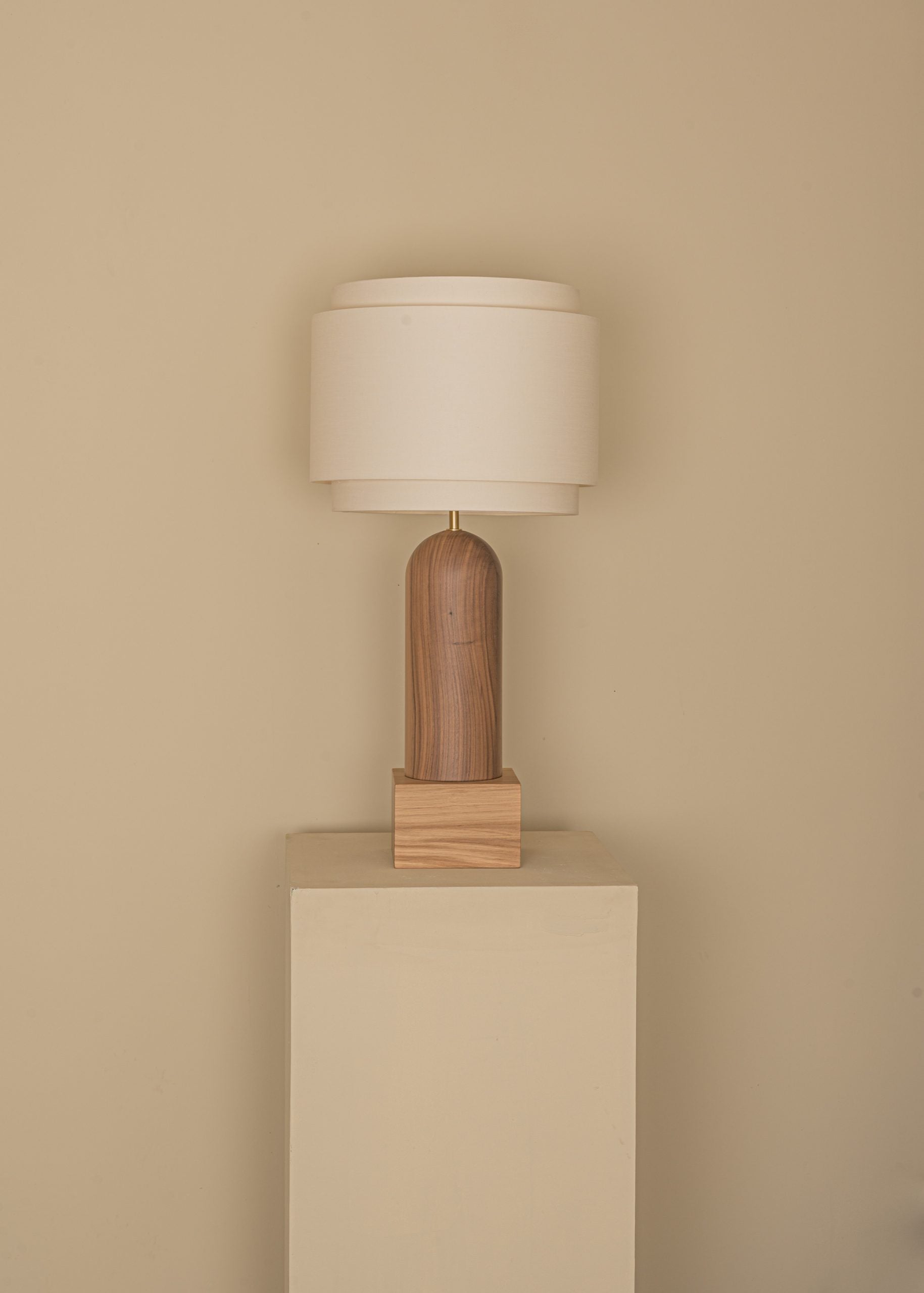 PURA KELO DOUBLE Table Lamp Walnut Wood