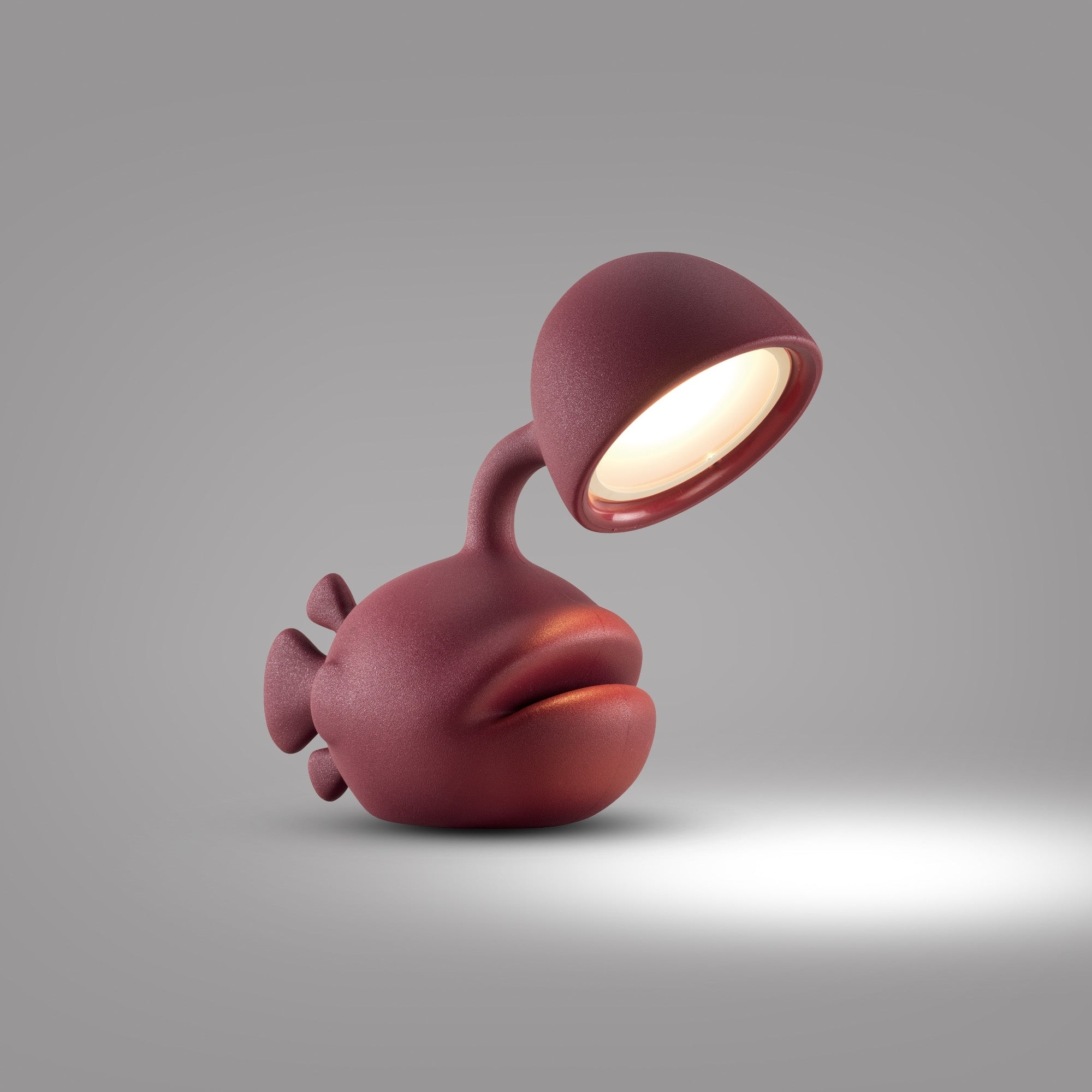 Stolní lampa ABYSS bordová