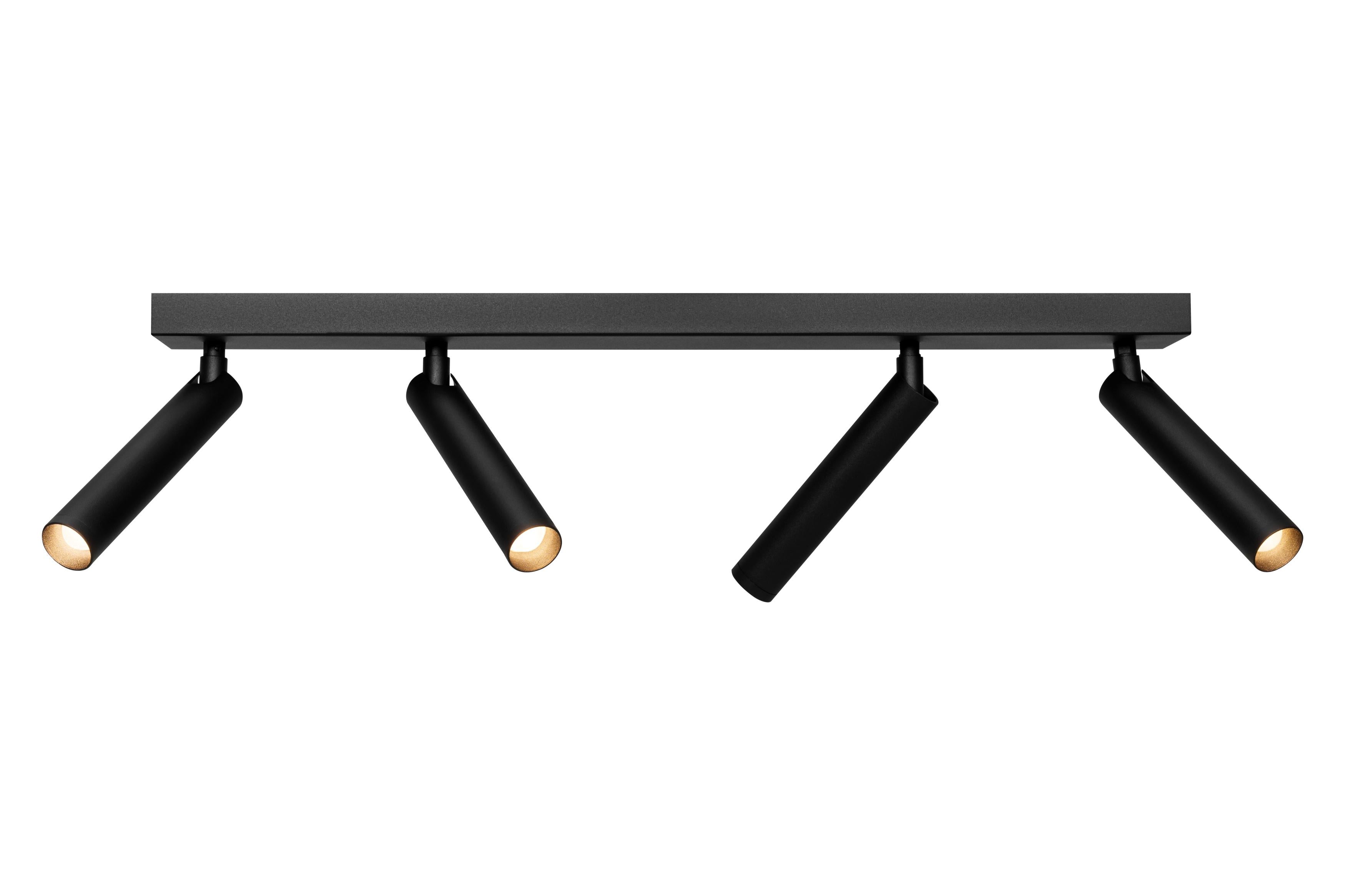 ROLL 4 Black Ceiling Lamp