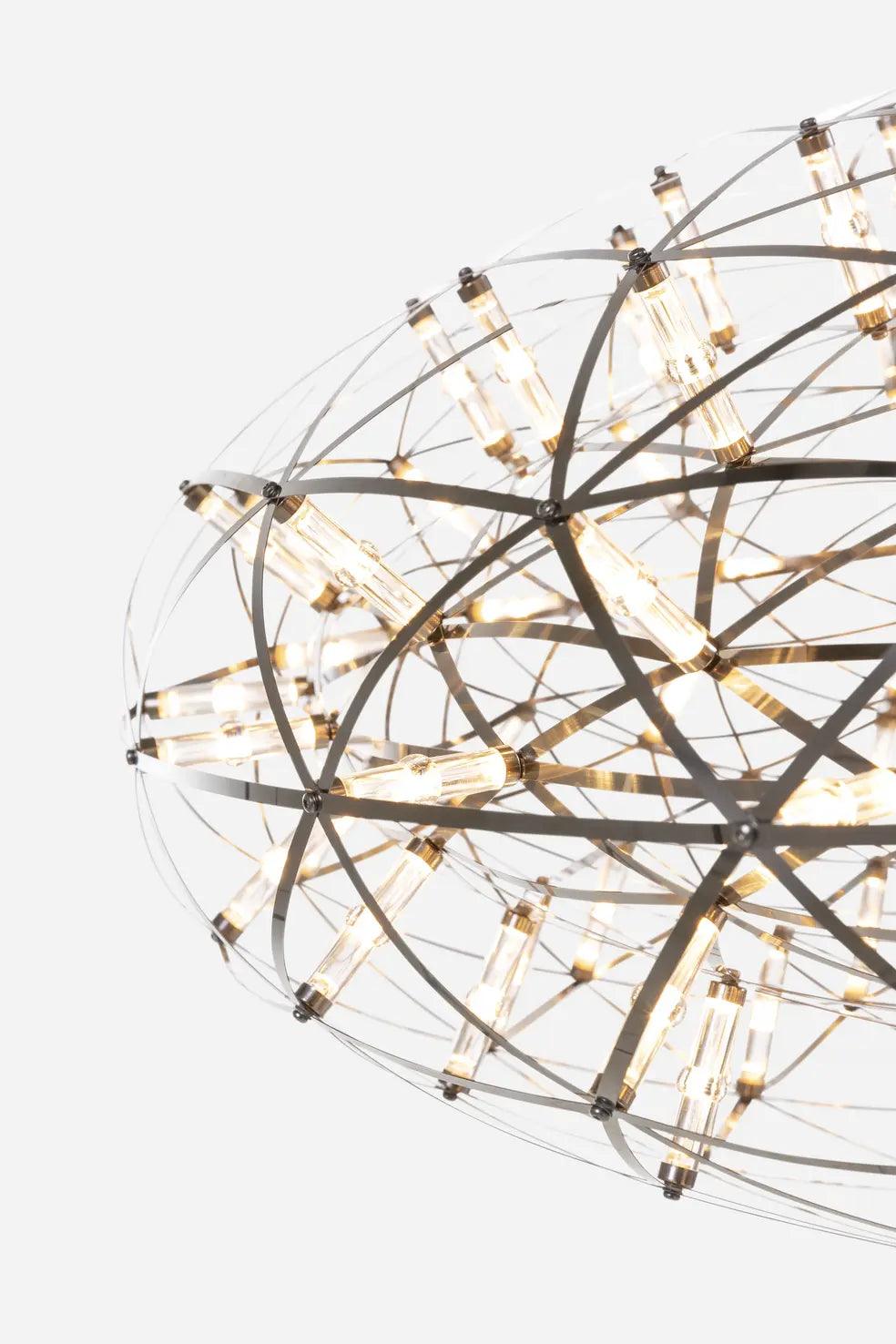 Raimond II chandelier Zafu stainless steel