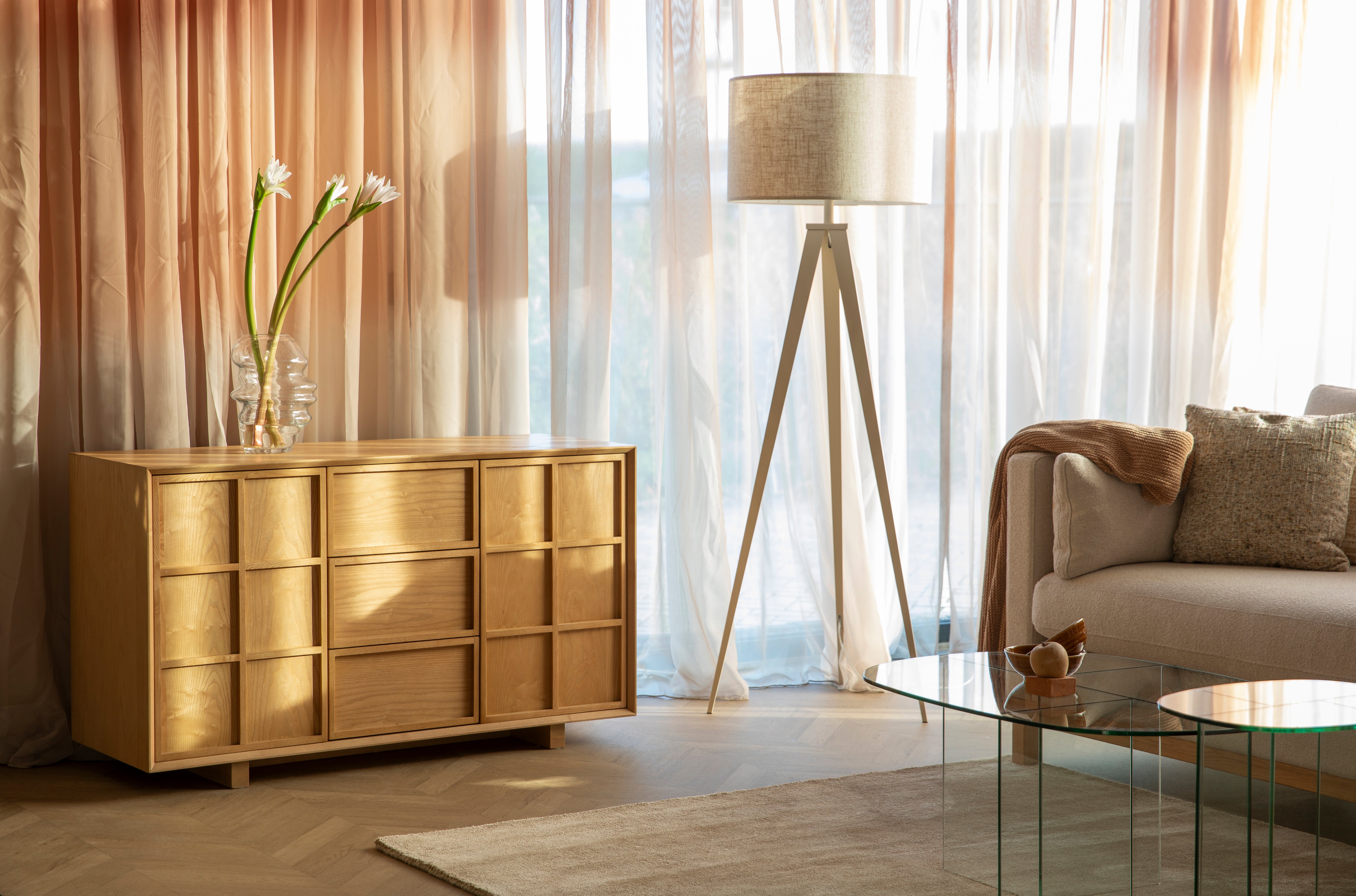 Komoda RASTER jasanový dýha