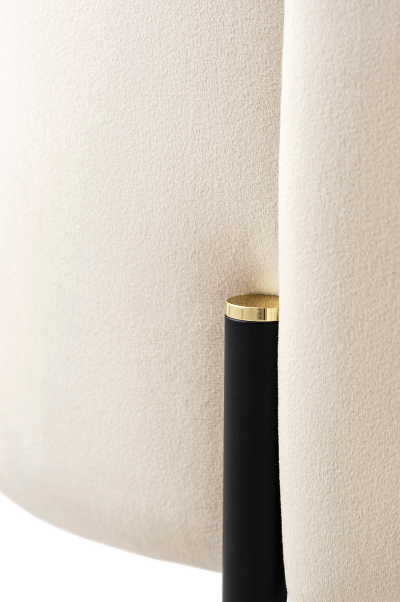 Křeslo RENDEZ VOUS čalouněné s černým podstavcem