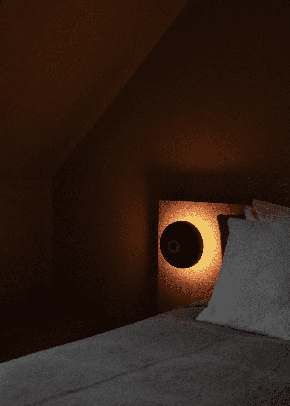 REVERSE wall lamp brown aluminum