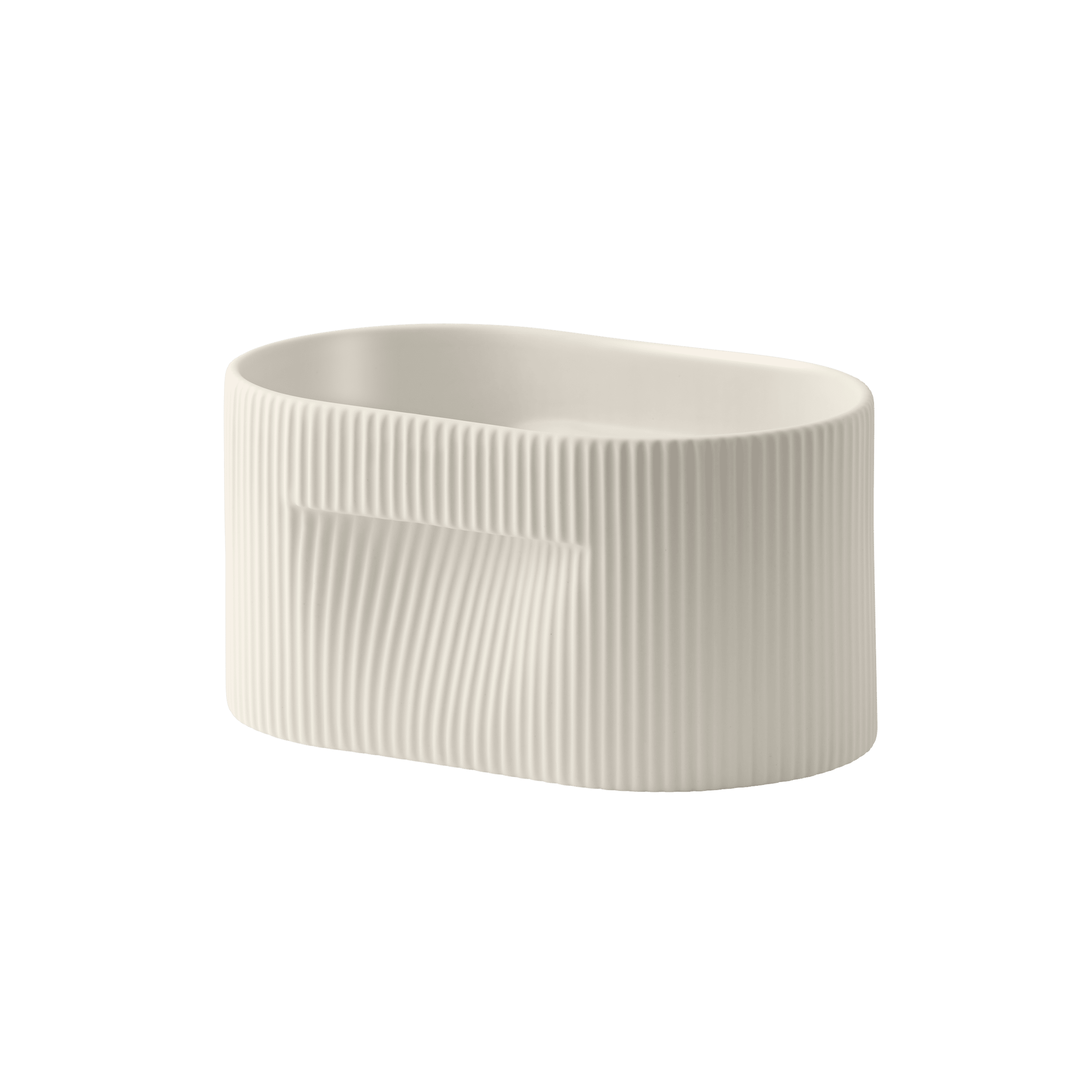 Ridge Pot Broken White