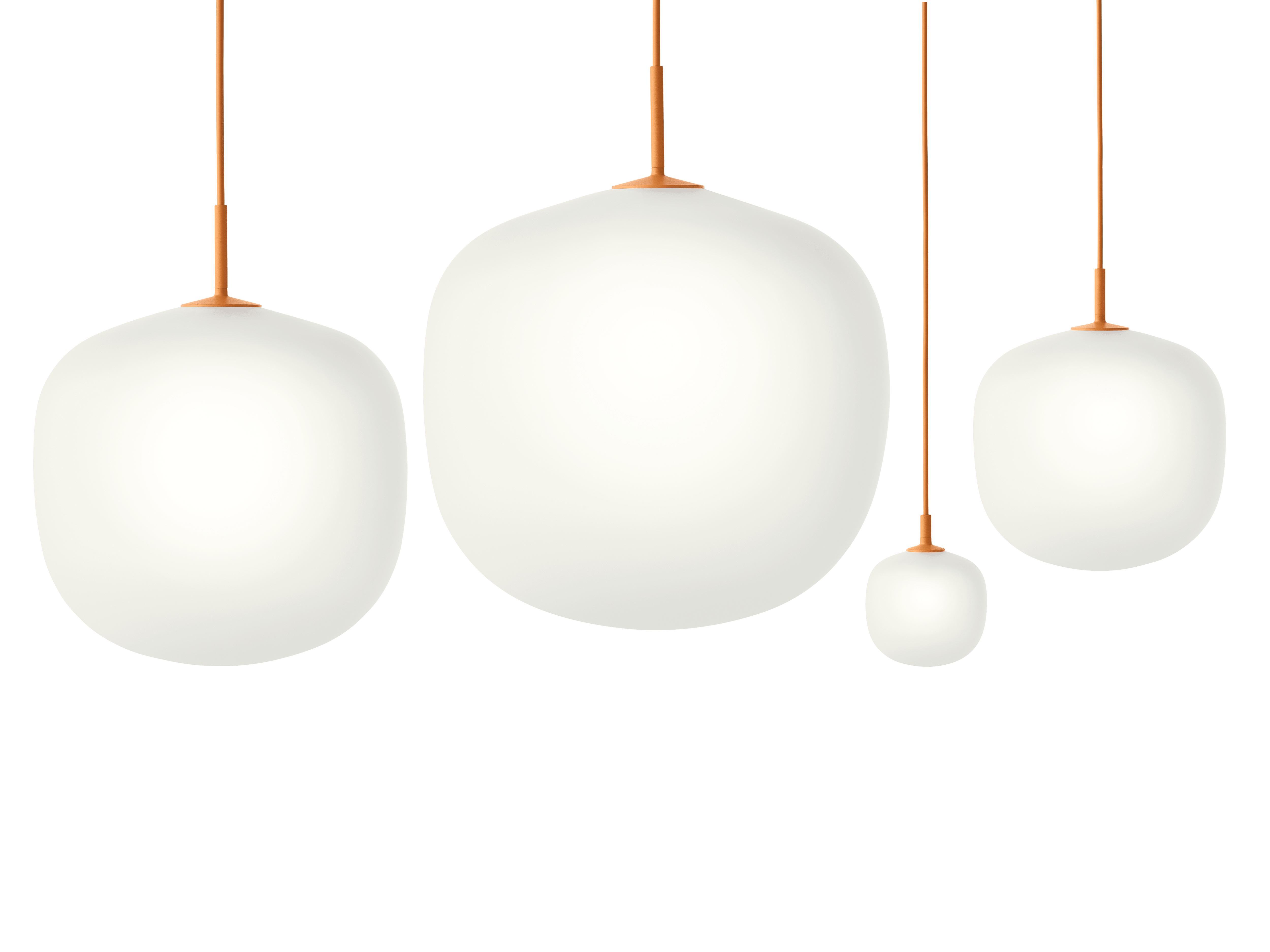Závěsná lampa RIME oranžová